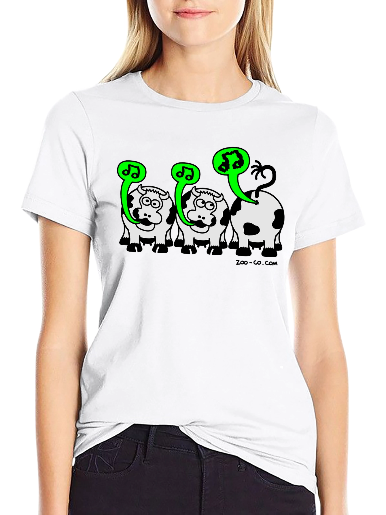 Singing Cow Graphic Tee - Black Unisex T-Shirt
