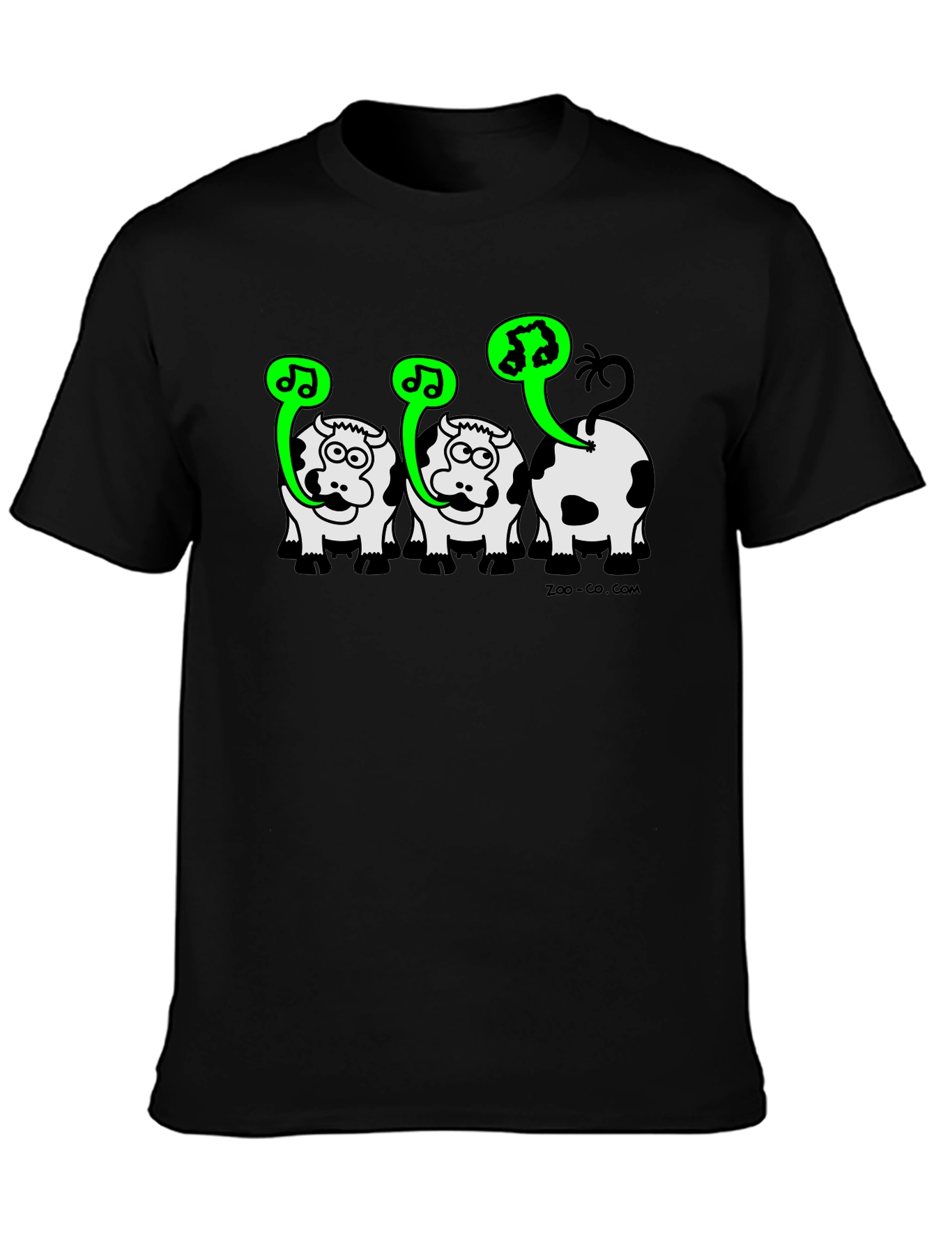 Singing Cow Graphic Tee - Black Unisex T-Shirt