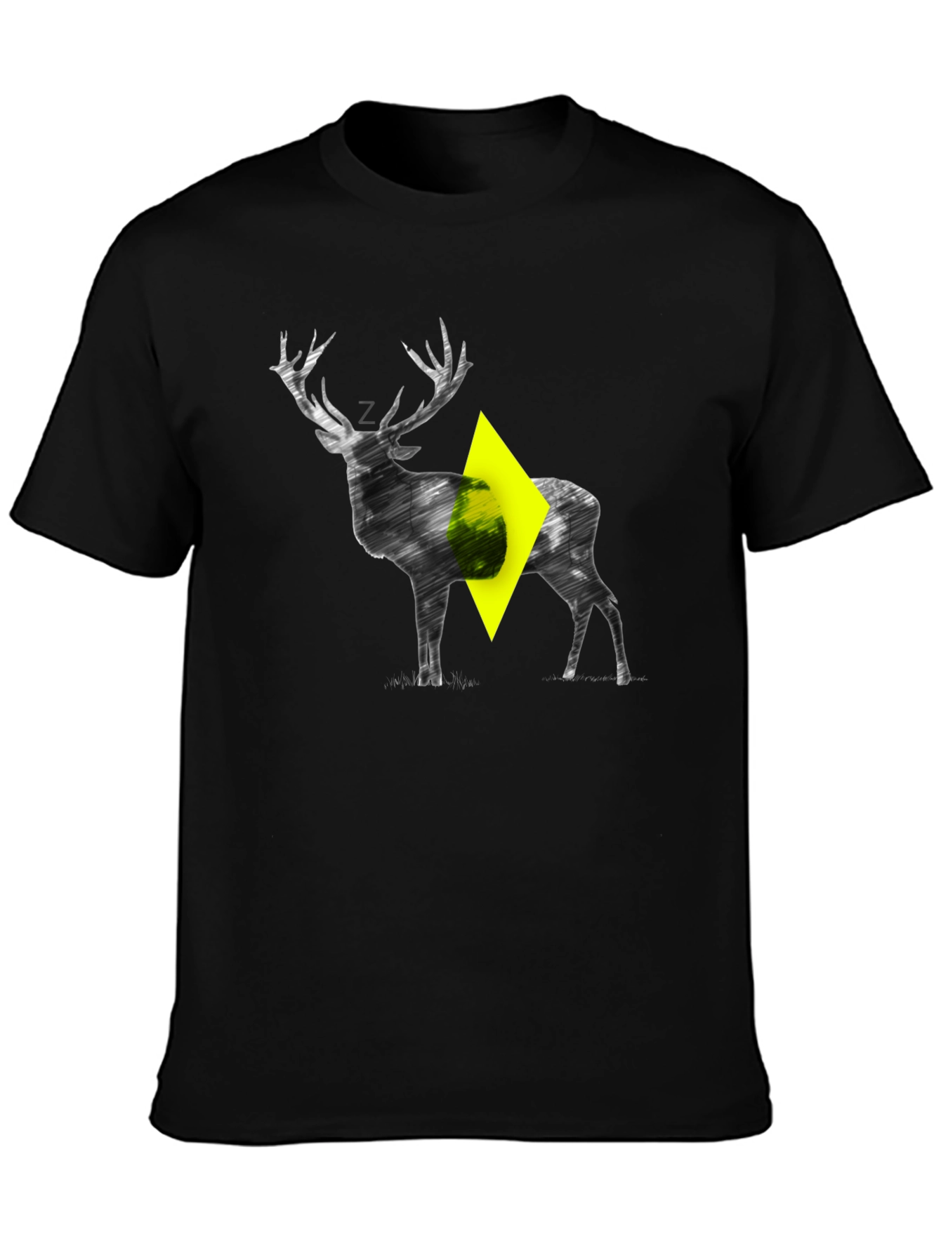 Stylized Deer Graphic T-Shirt