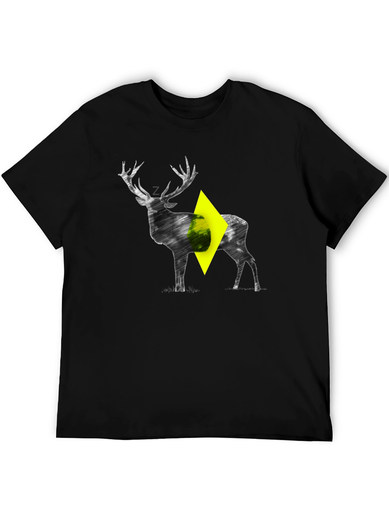 Stylized Deer Graphic T-Shirt