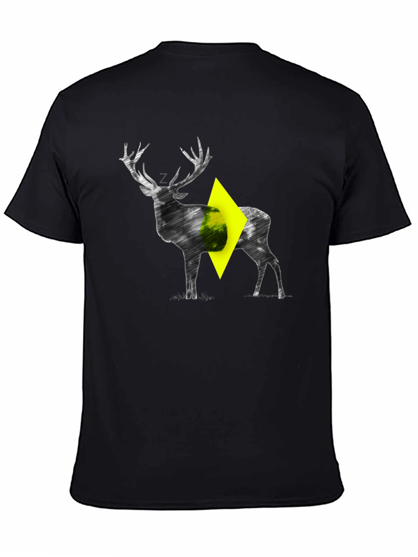 Stylized Deer Graphic T-Shirt