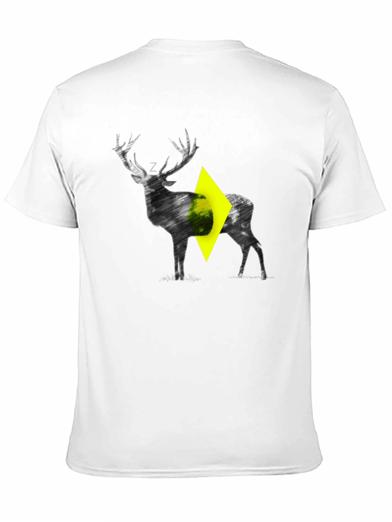 Stylized Deer Graphic T-Shirt