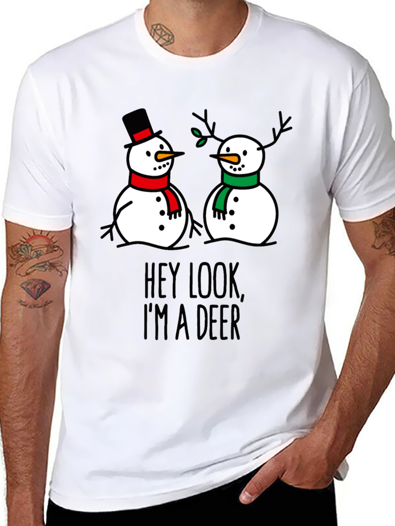 Hey Look Im a Deer! Funny Graphic T-Shirt