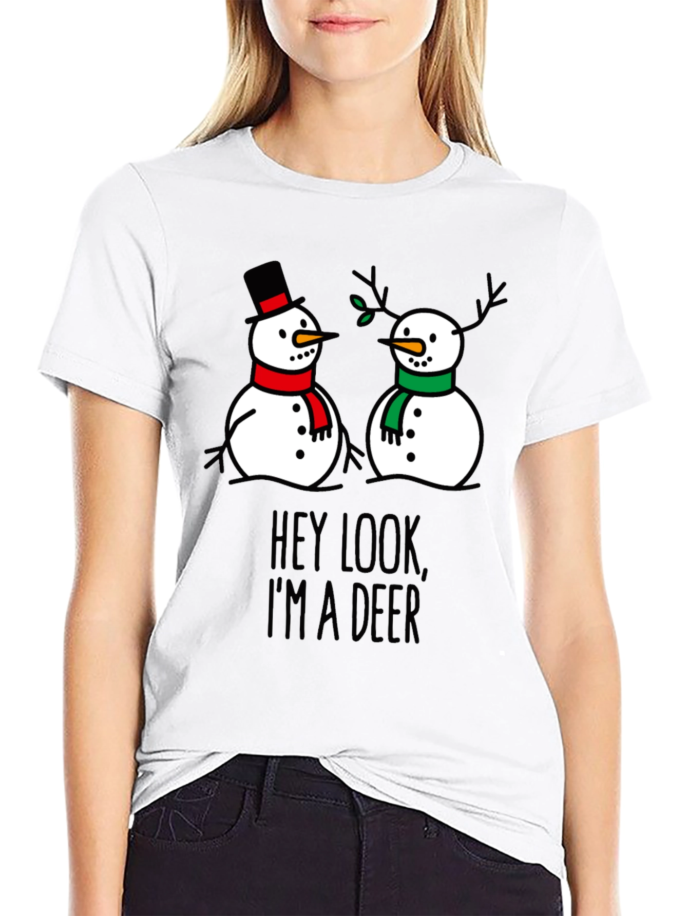 Hey Look Im a Deer! Funny Graphic T-Shirt