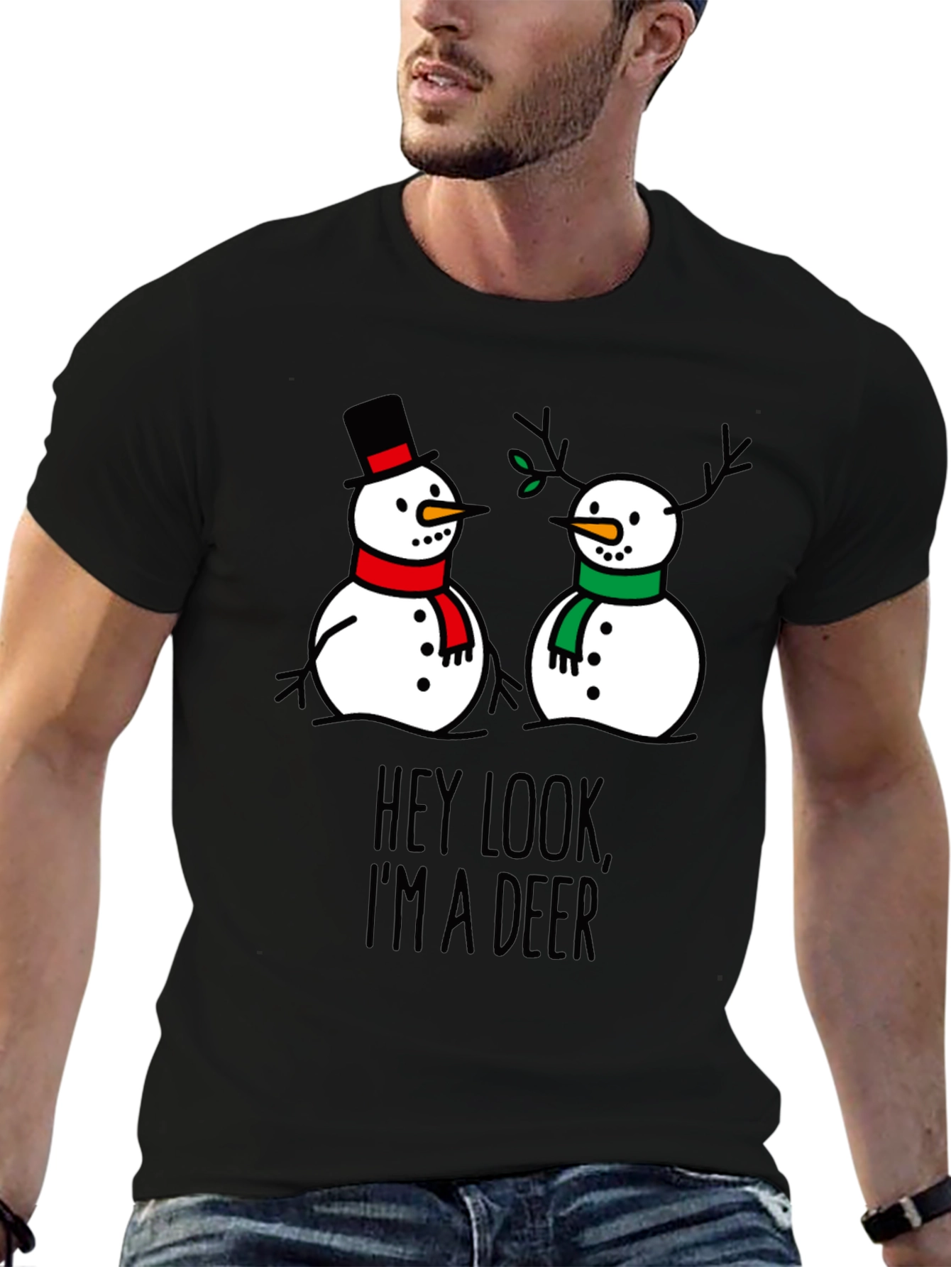 Hey Look Im a Deer! Funny Graphic T-Shirt