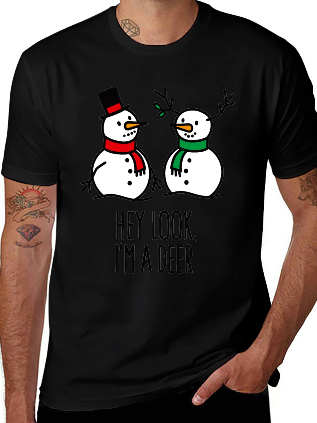 Hey Look Im a Deer! Funny Graphic T-Shirt