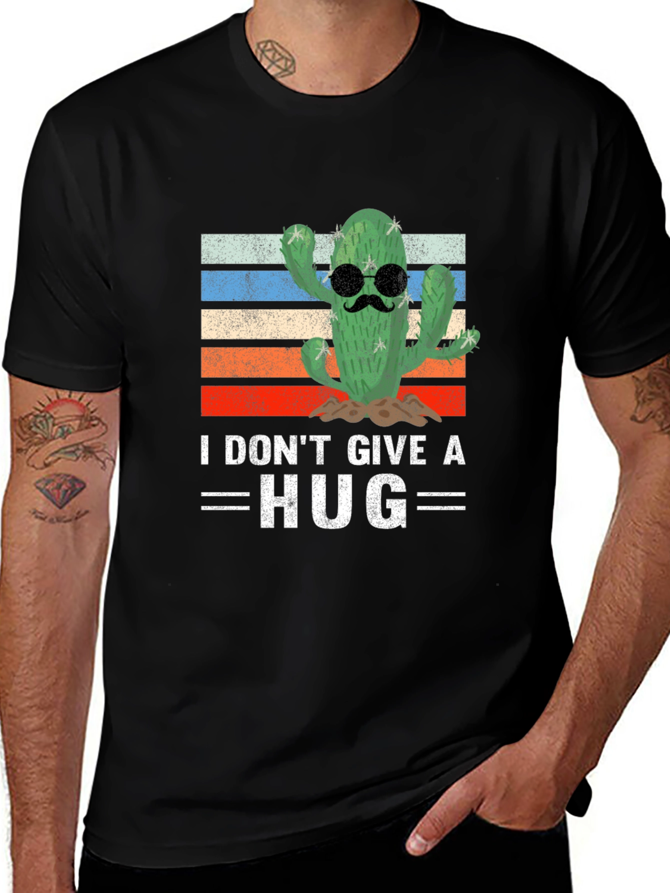 I Dont Give a Hug Cactus T-Shirt