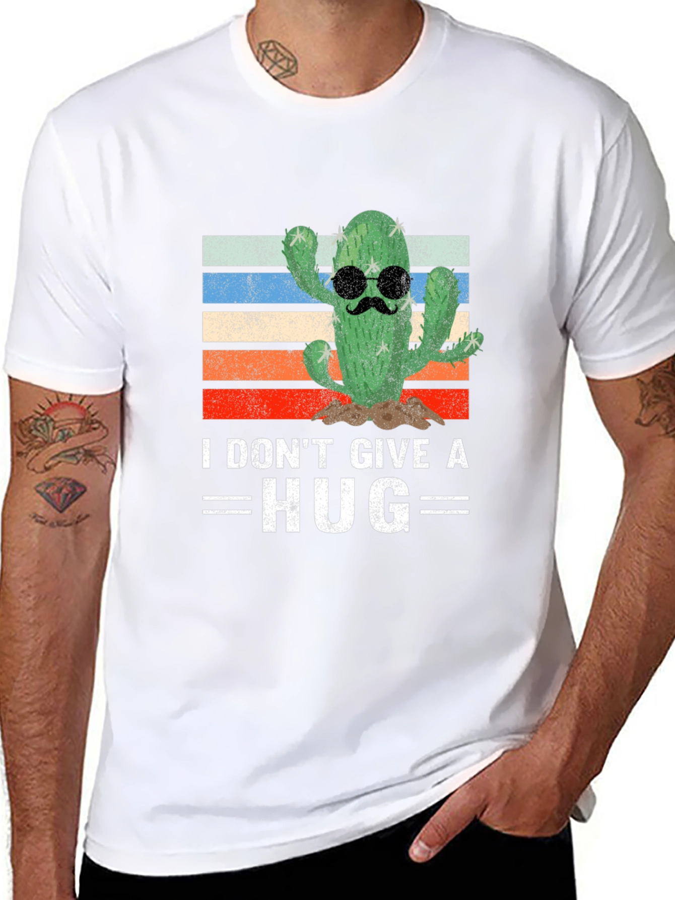 I Dont Give a Hug Cactus T-Shirt