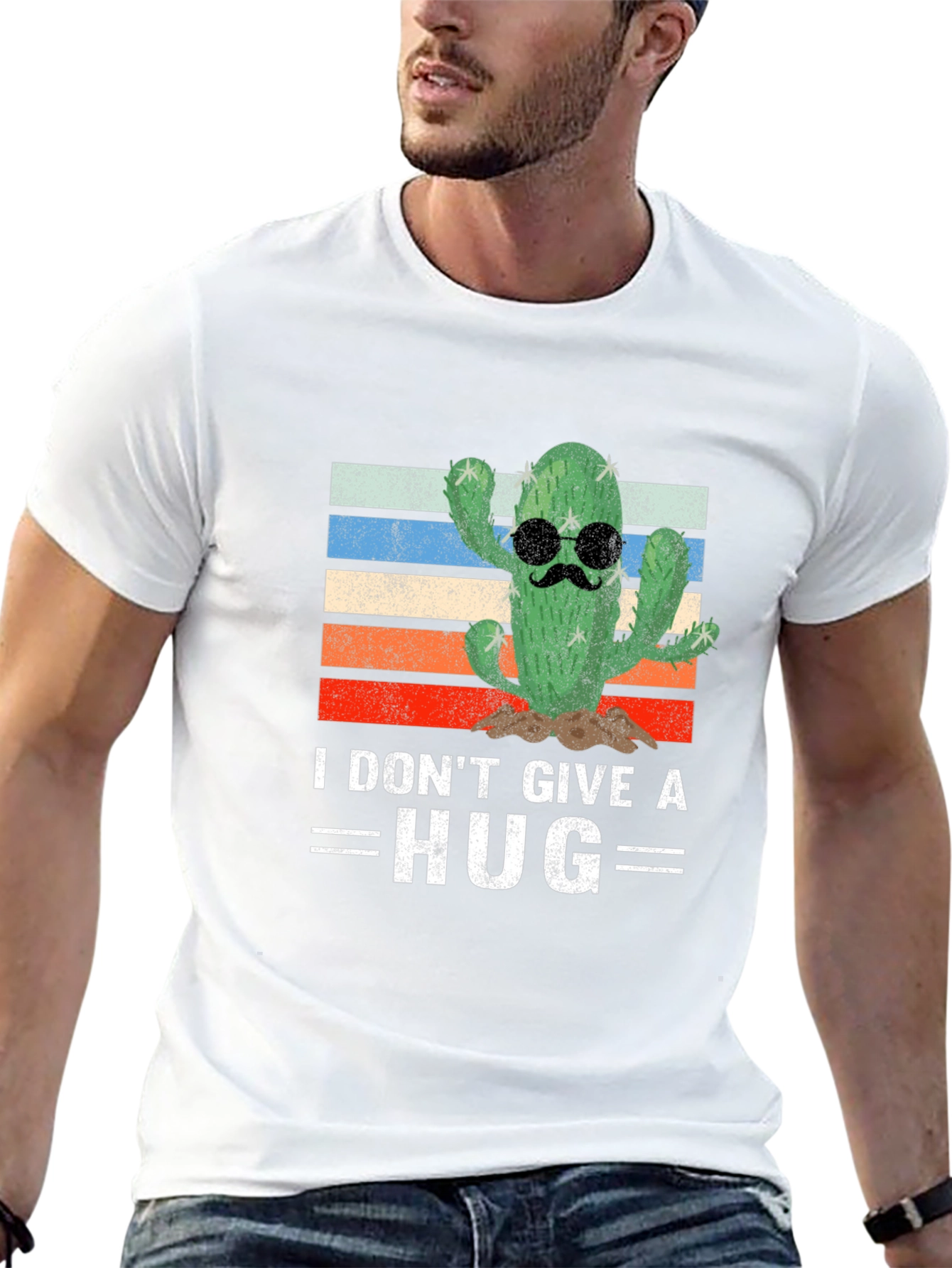I Dont Give a Hug Cactus T-Shirt