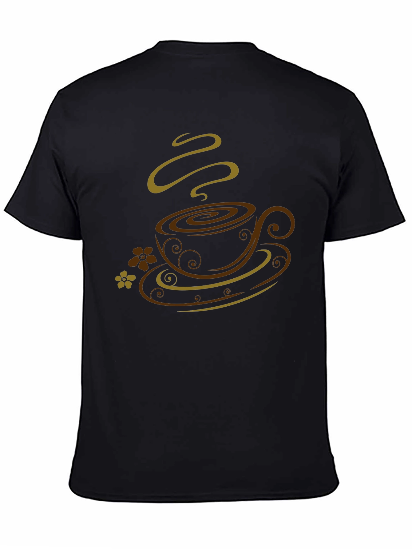 Coffee Cup Graphic Tee - Stylish Black T-Shirt