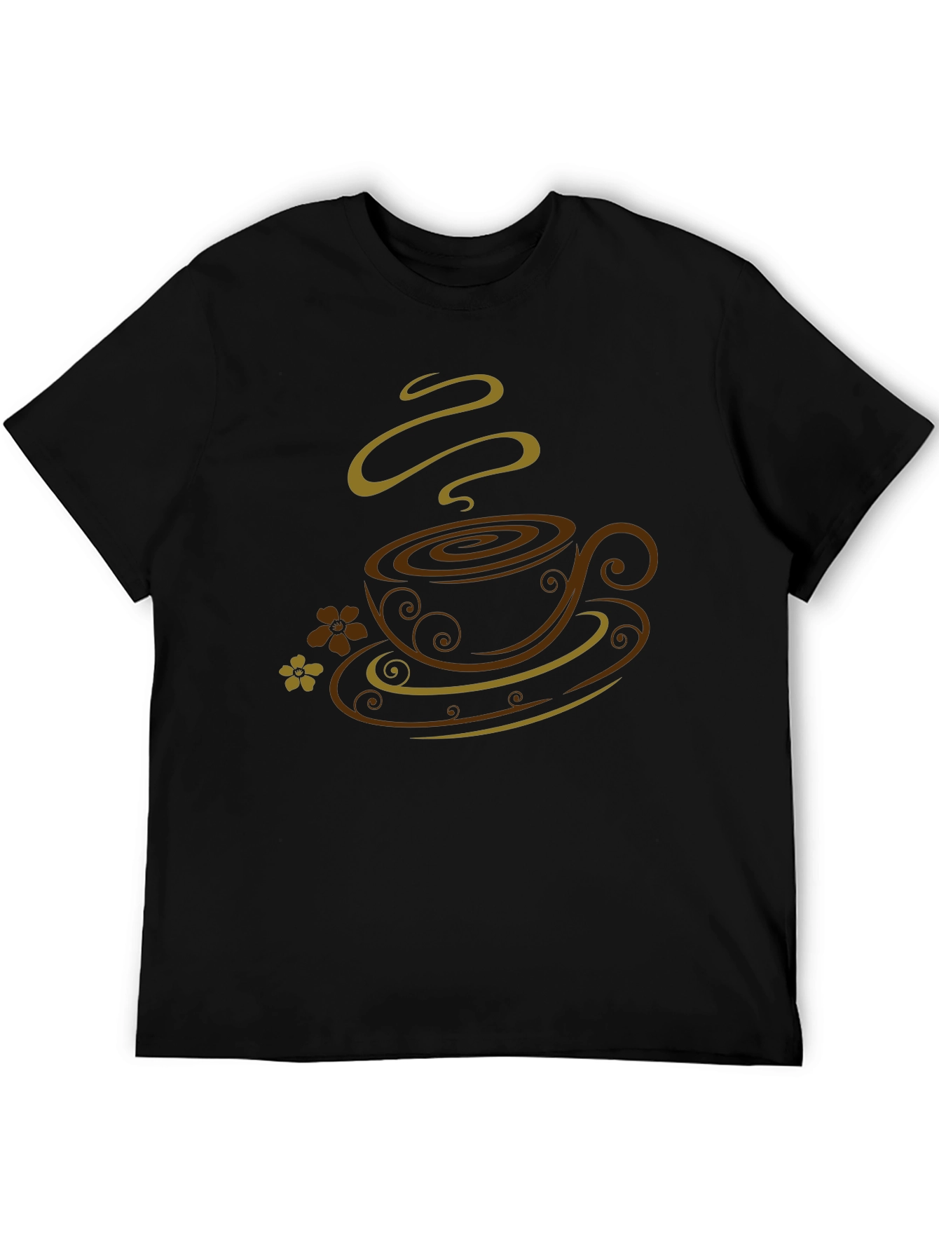 Coffee Cup Graphic Tee - Stylish Black T-Shirt