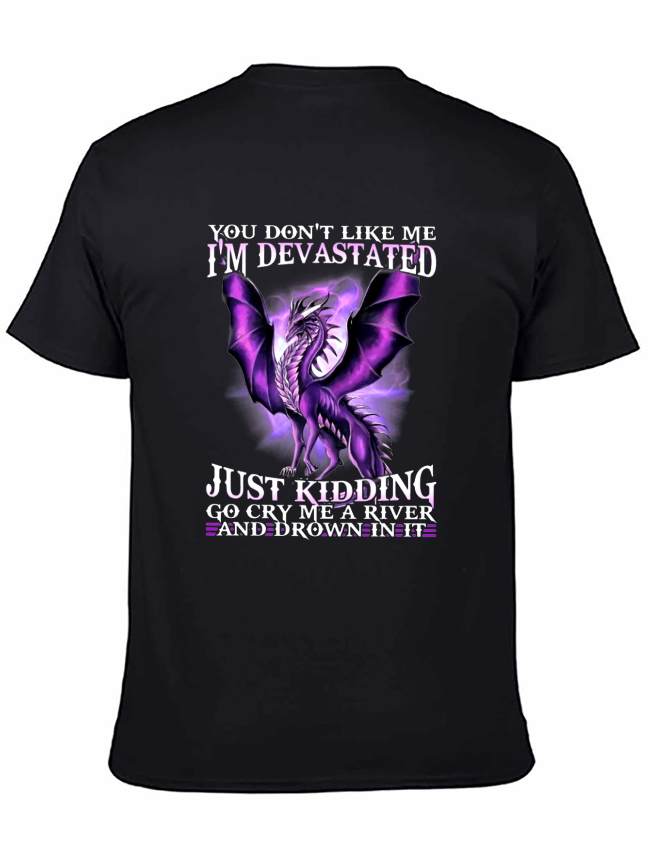 Devastated Dragon Graphic Tee - Cry Me a River
