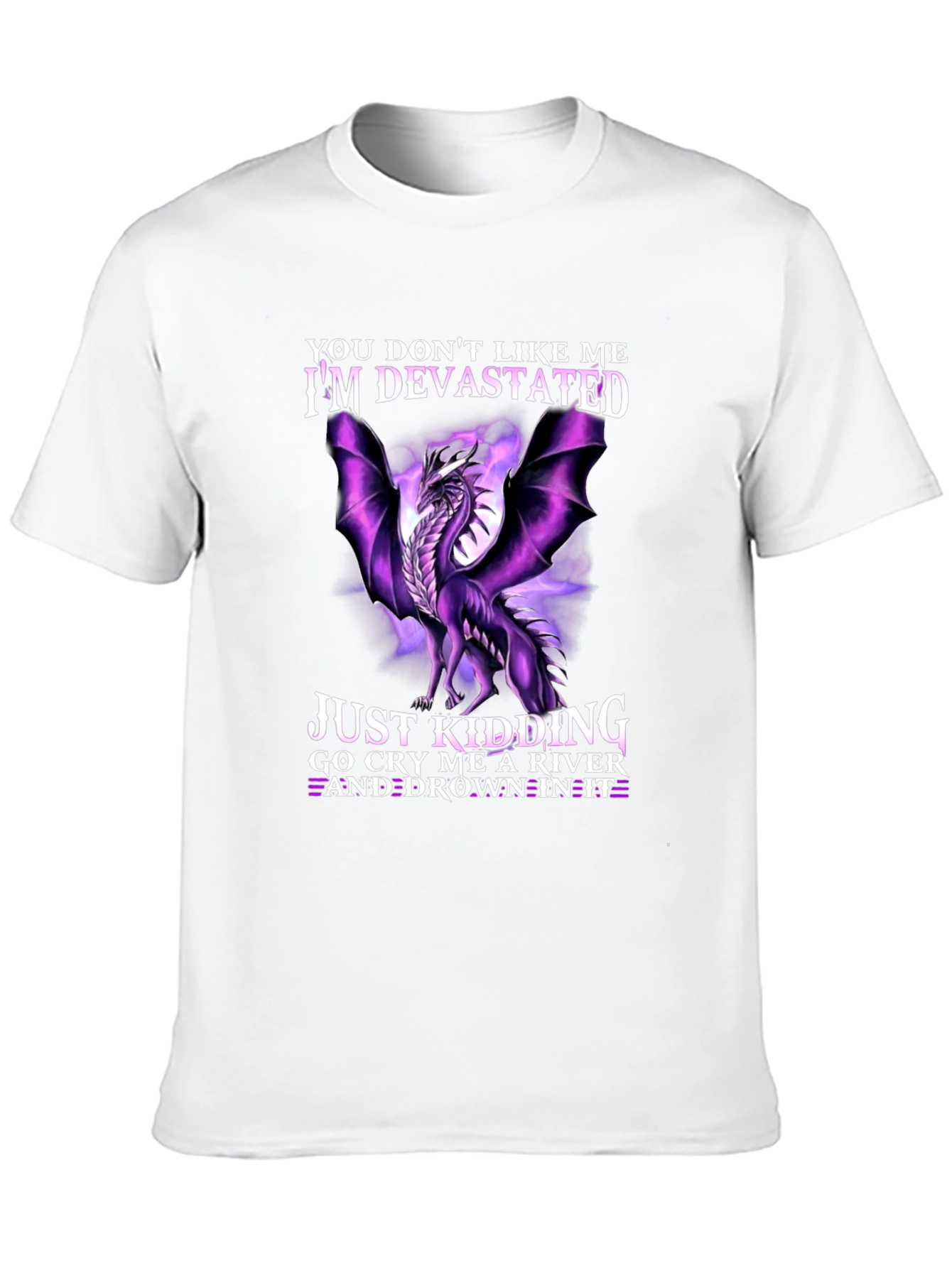 Devastated Dragon Graphic Tee - Cry Me a River