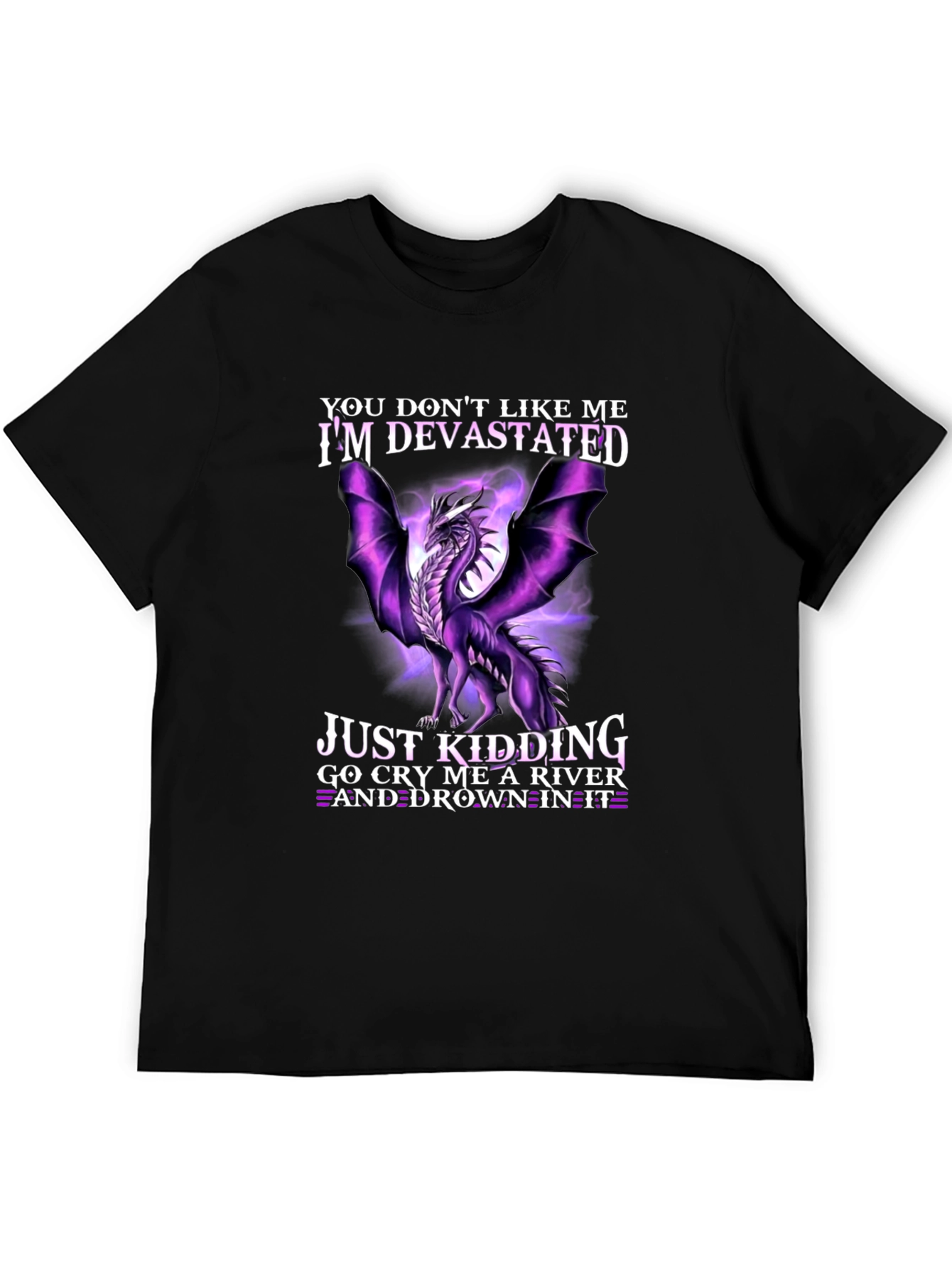 Devastated Dragon Graphic Tee - Cry Me a River