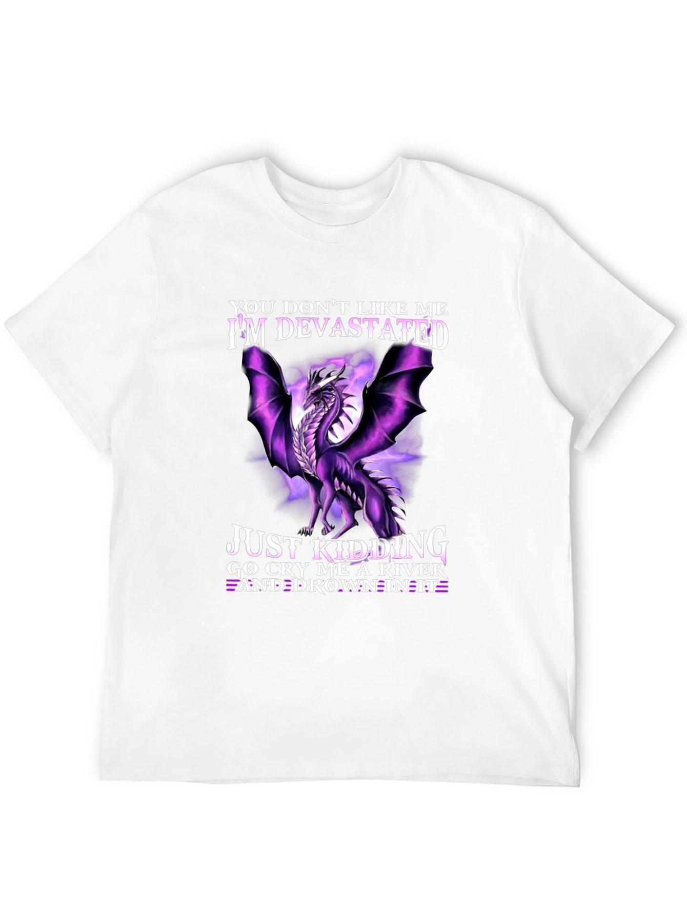 Devastated Dragon Graphic Tee - Cry Me a River