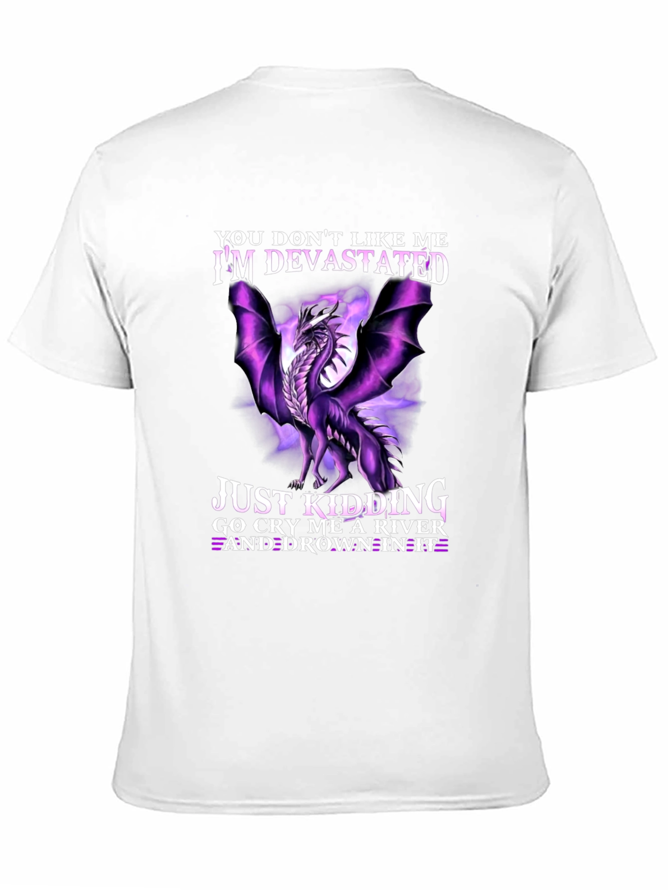 Devastated Dragon Graphic Tee - Cry Me a River