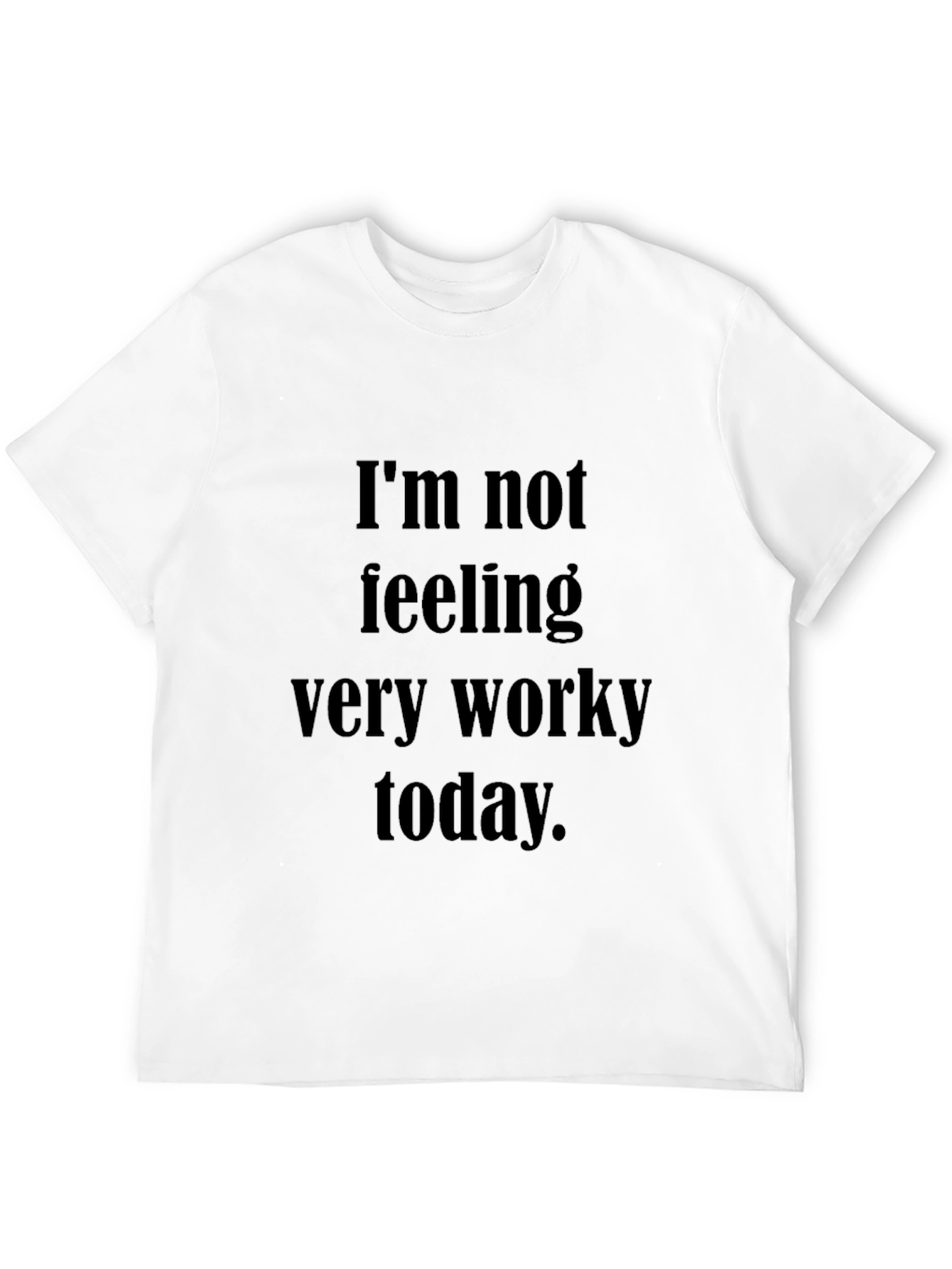 Funny Not Worky Black Tee