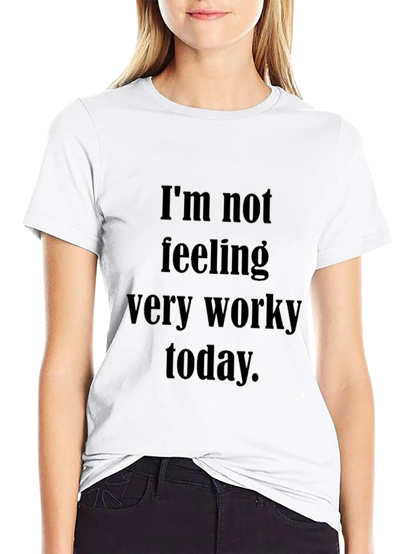 Funny Not Worky Black Tee