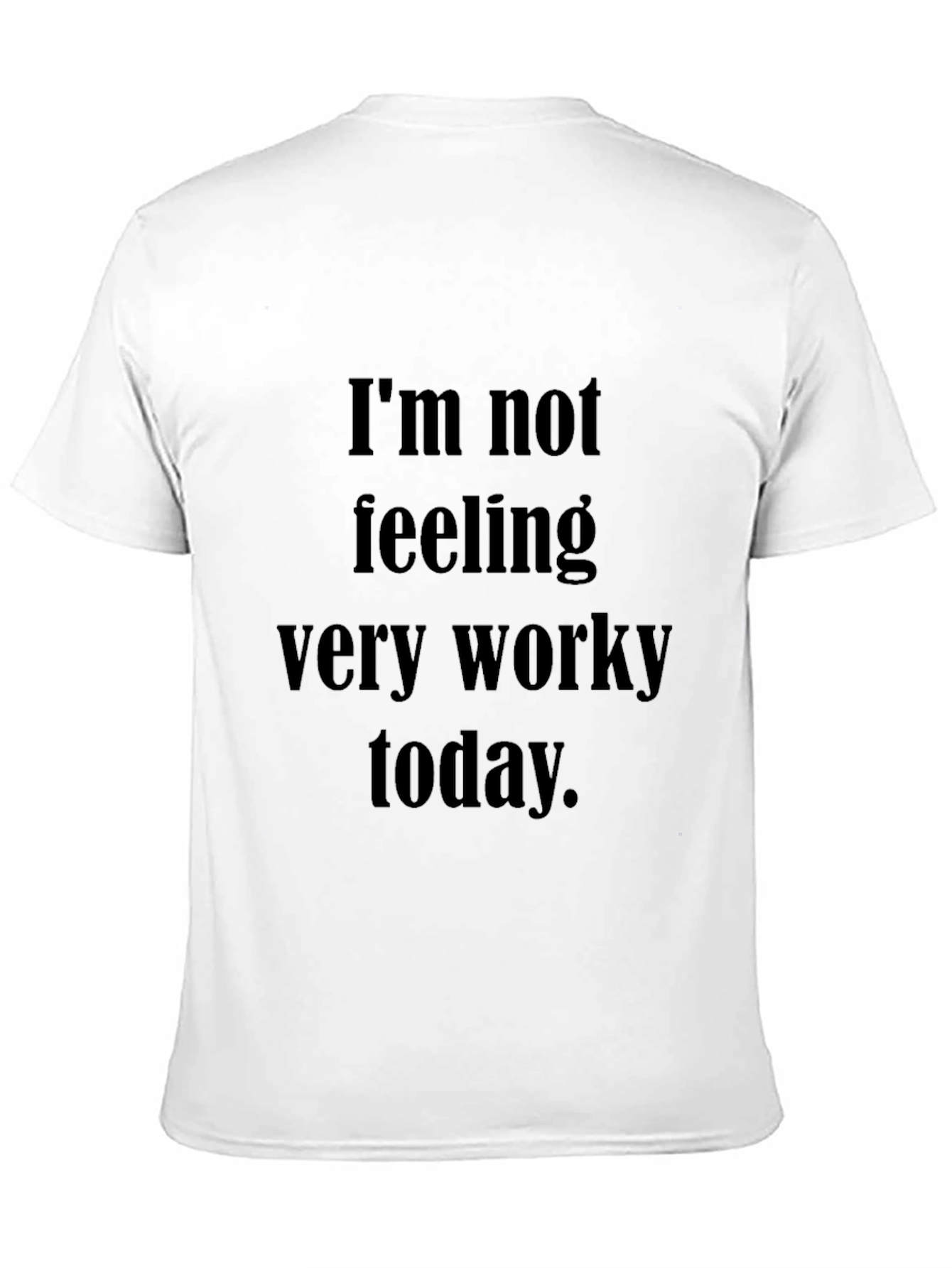 Funny Not Worky Black Tee