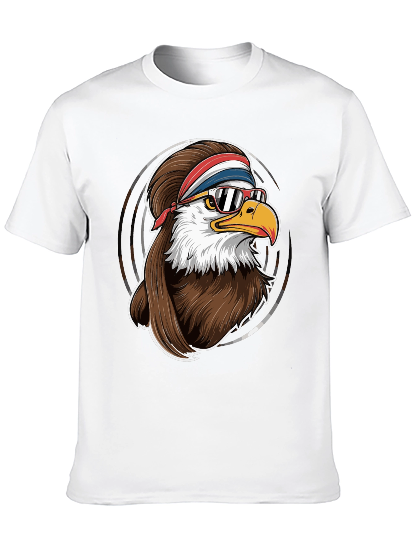 Cool Eagle Graphic Tee - Retro Style