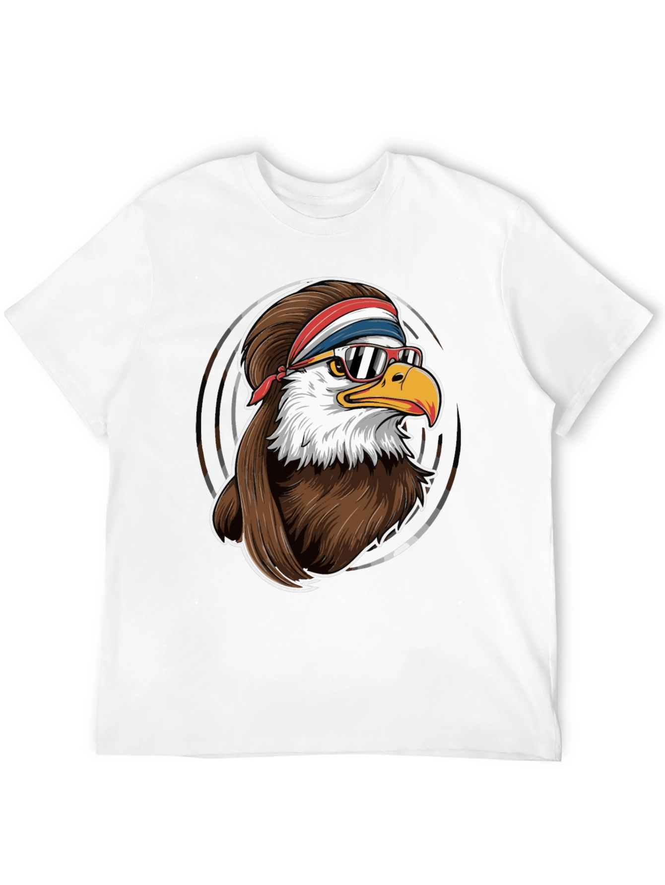 Cool Eagle Graphic Tee - Retro Style