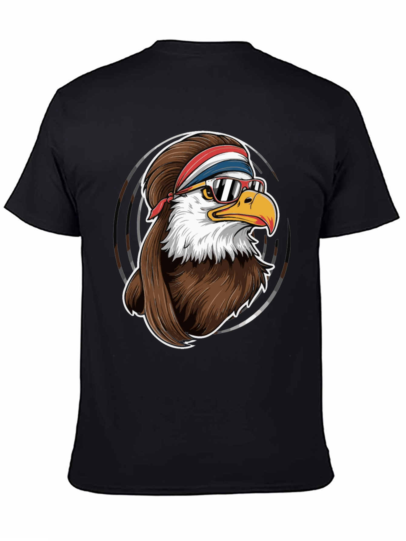 Cool Eagle Graphic Tee - Retro Style