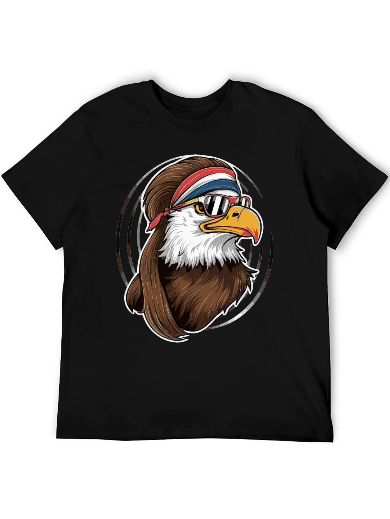 Cool Eagle Graphic Tee - Retro Style