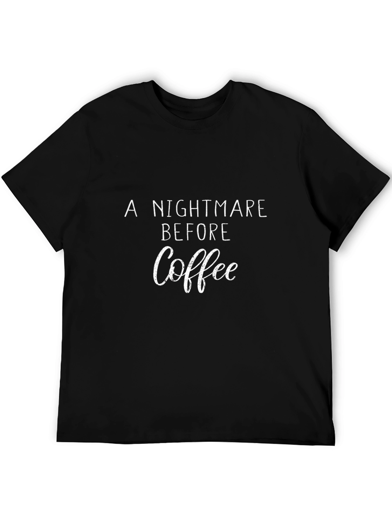 Nightmare Before Coffee Graphic Tee - Black