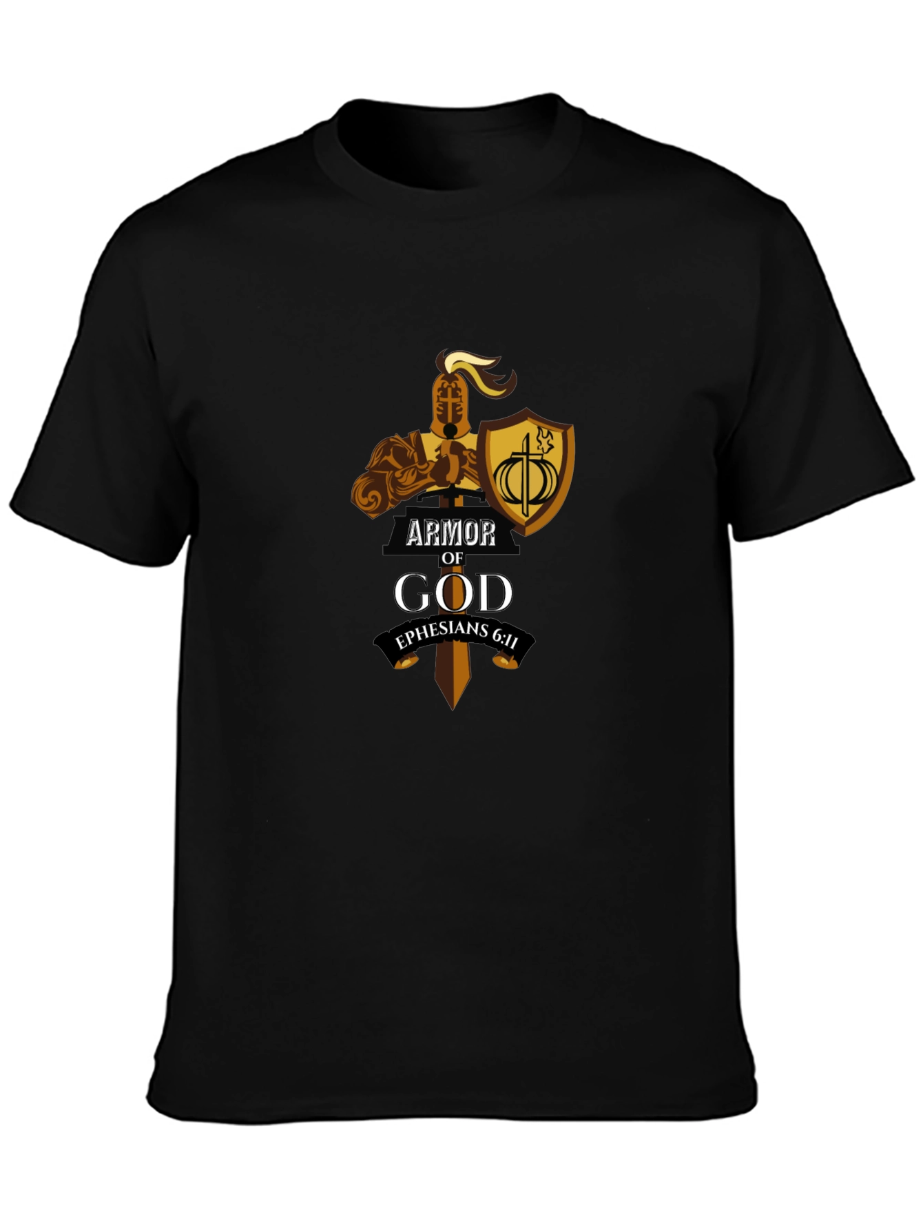 Armor of God Black T-Shirt