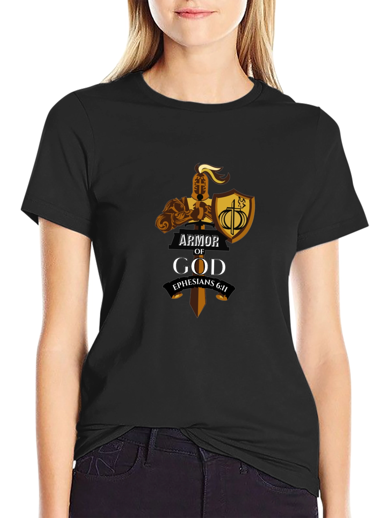 Armor of God Black T-Shirt