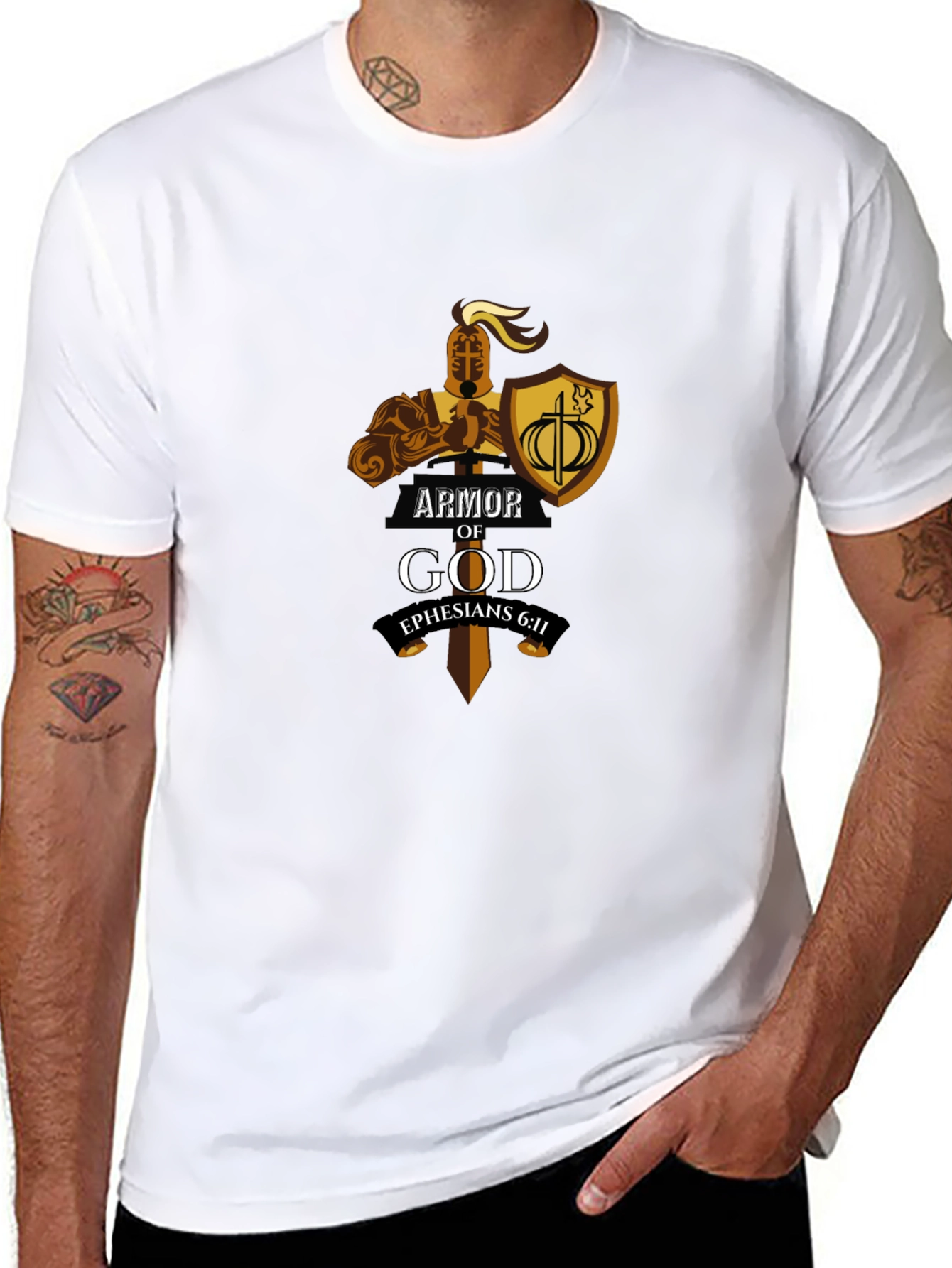 Armor of God Black T-Shirt