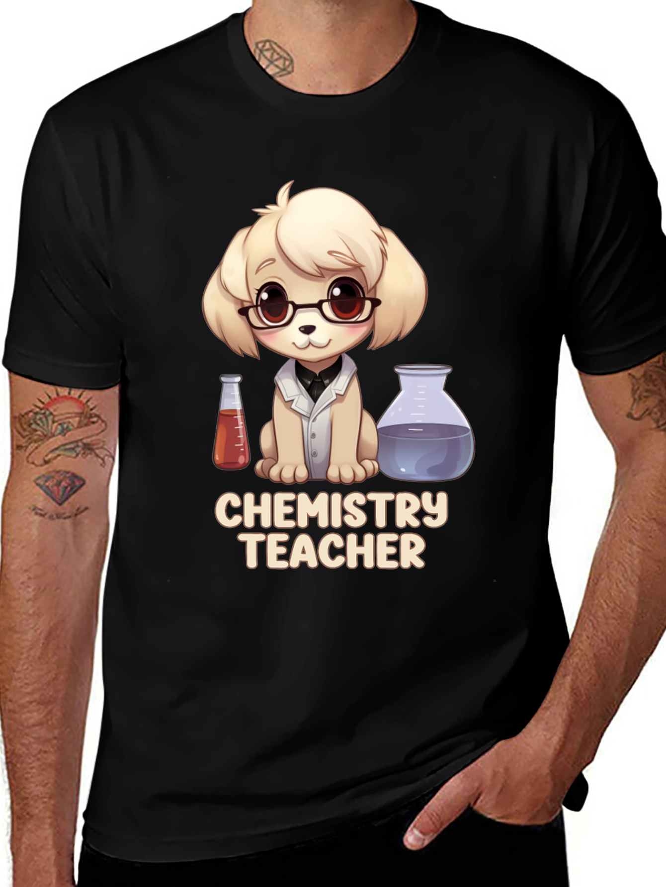 Chemistry Teacher Dog T-Shirt