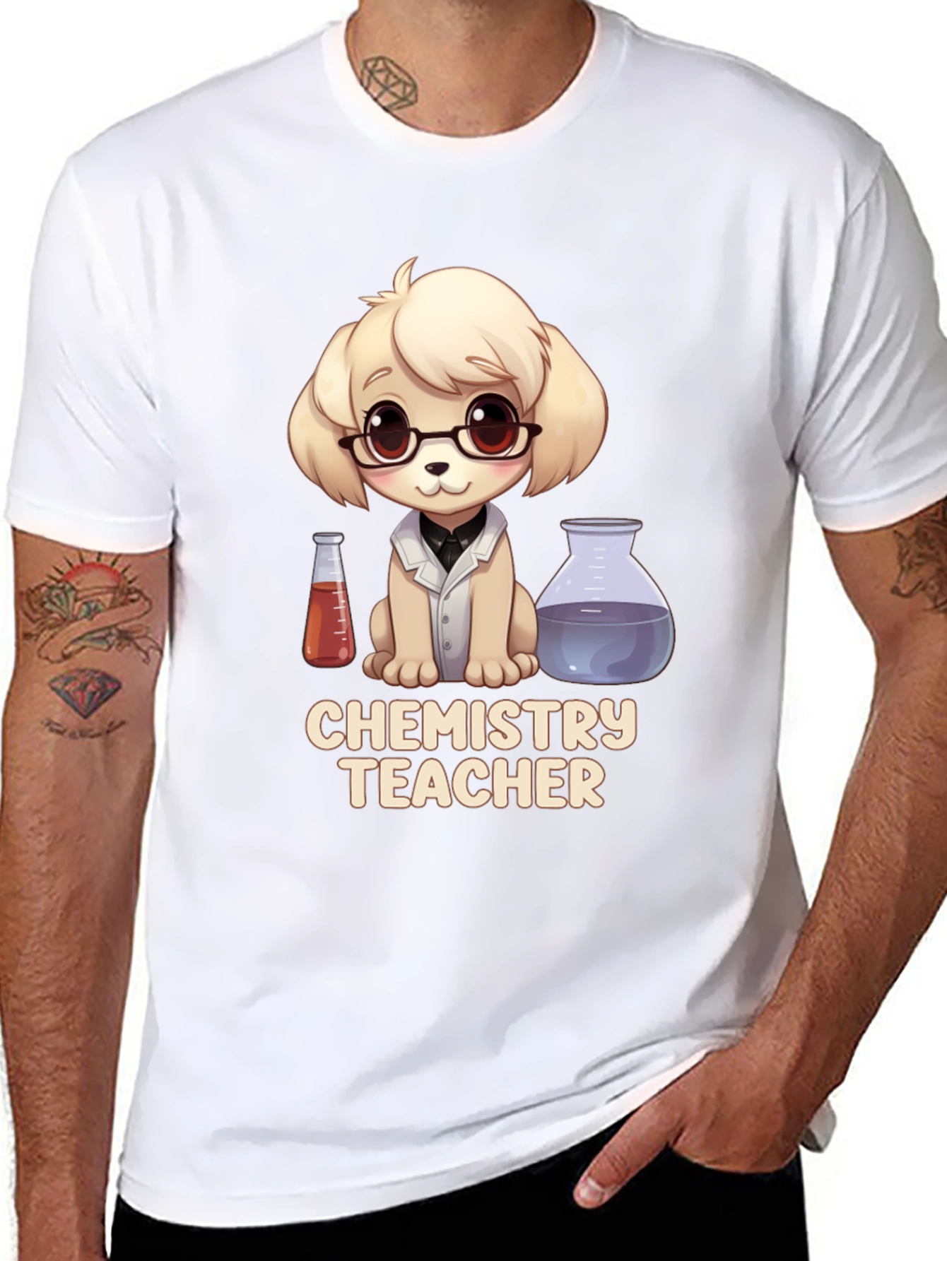 Chemistry Teacher Dog T-Shirt