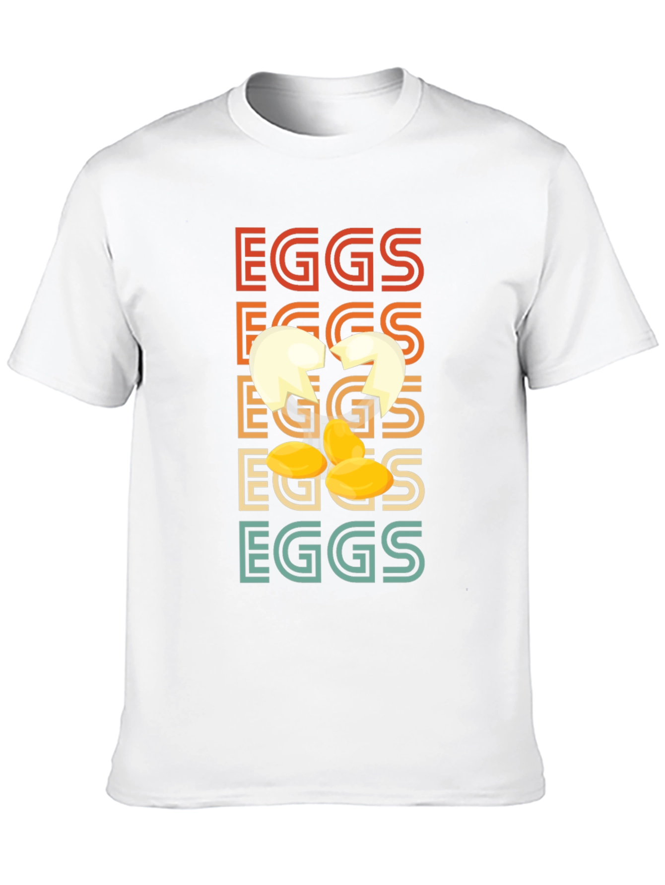 Retro Cracked Egg T-Shirt - Novelty Graphic Tee