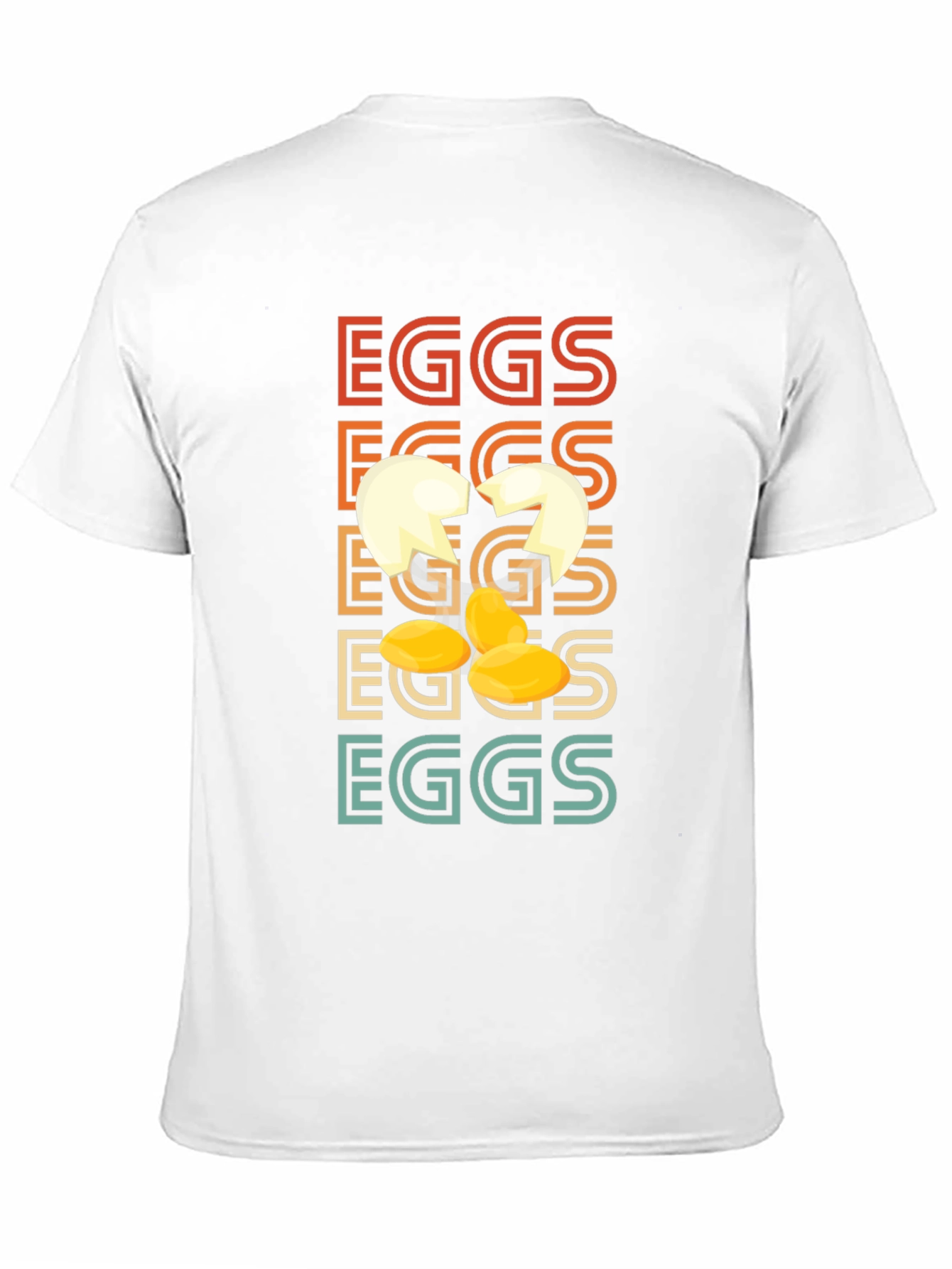 Retro Cracked Egg T-Shirt - Novelty Graphic Tee