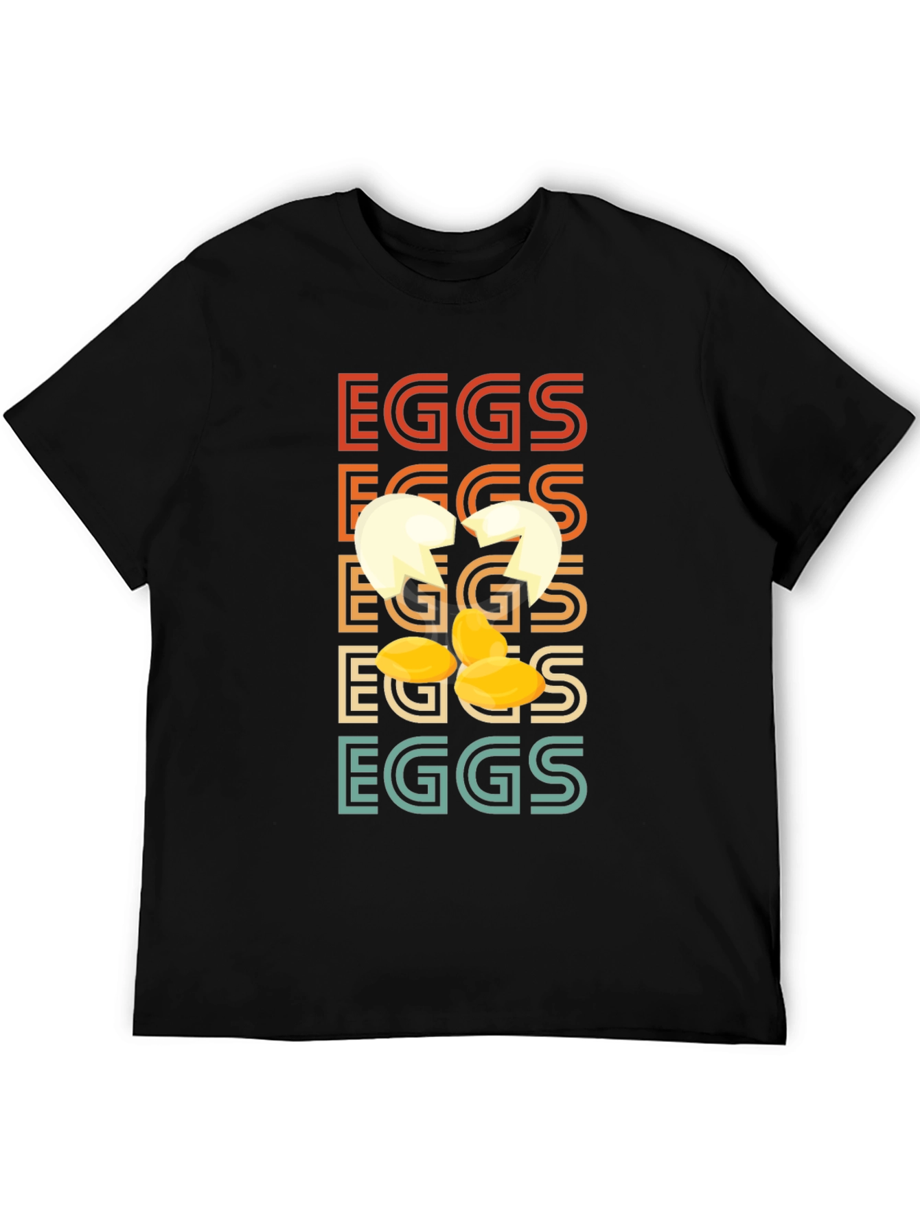 Retro Cracked Egg T-Shirt - Novelty Graphic Tee