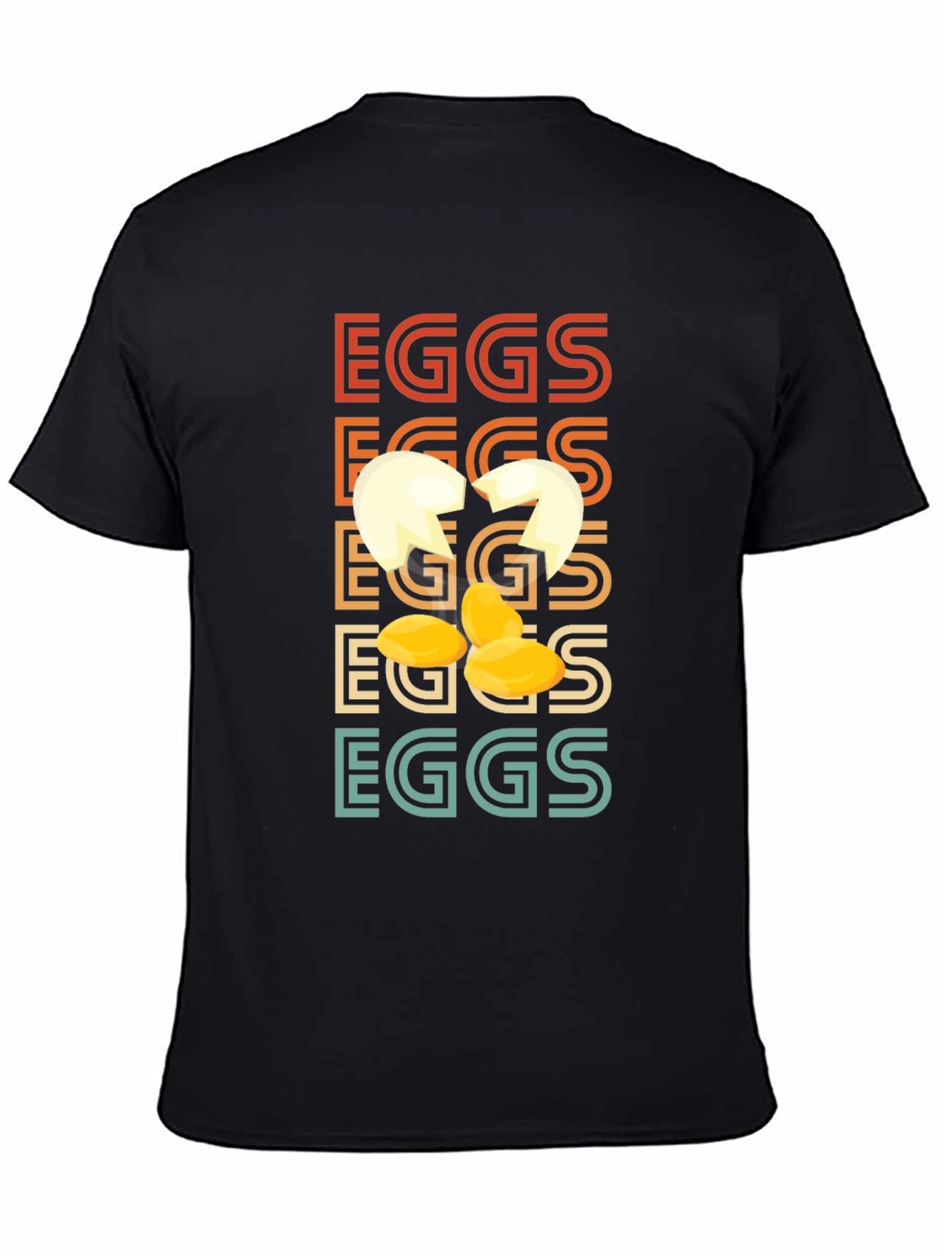 Retro Cracked Egg T-Shirt - Novelty Graphic Tee