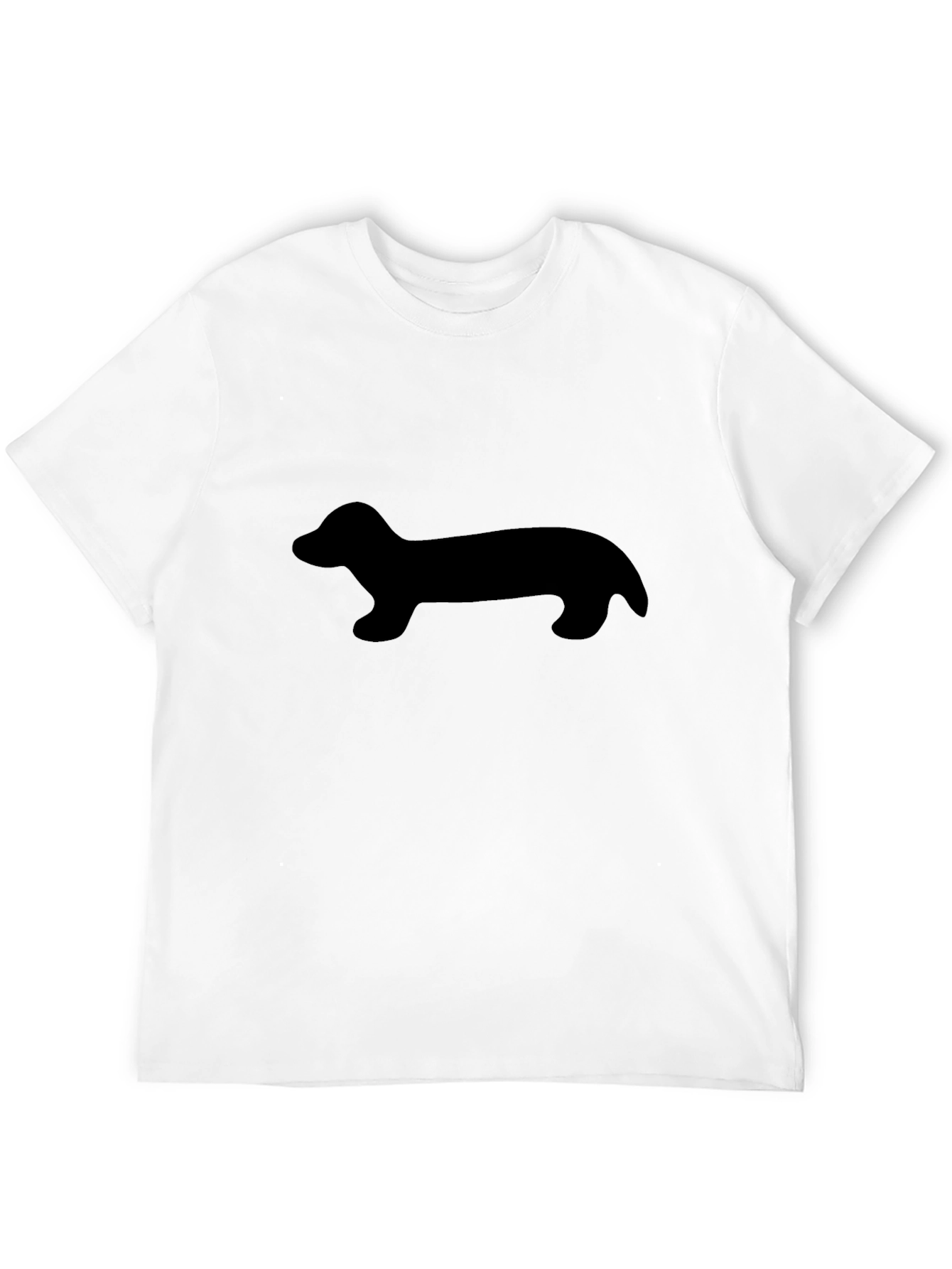 Dachshund Silhouette Black T-Shirt