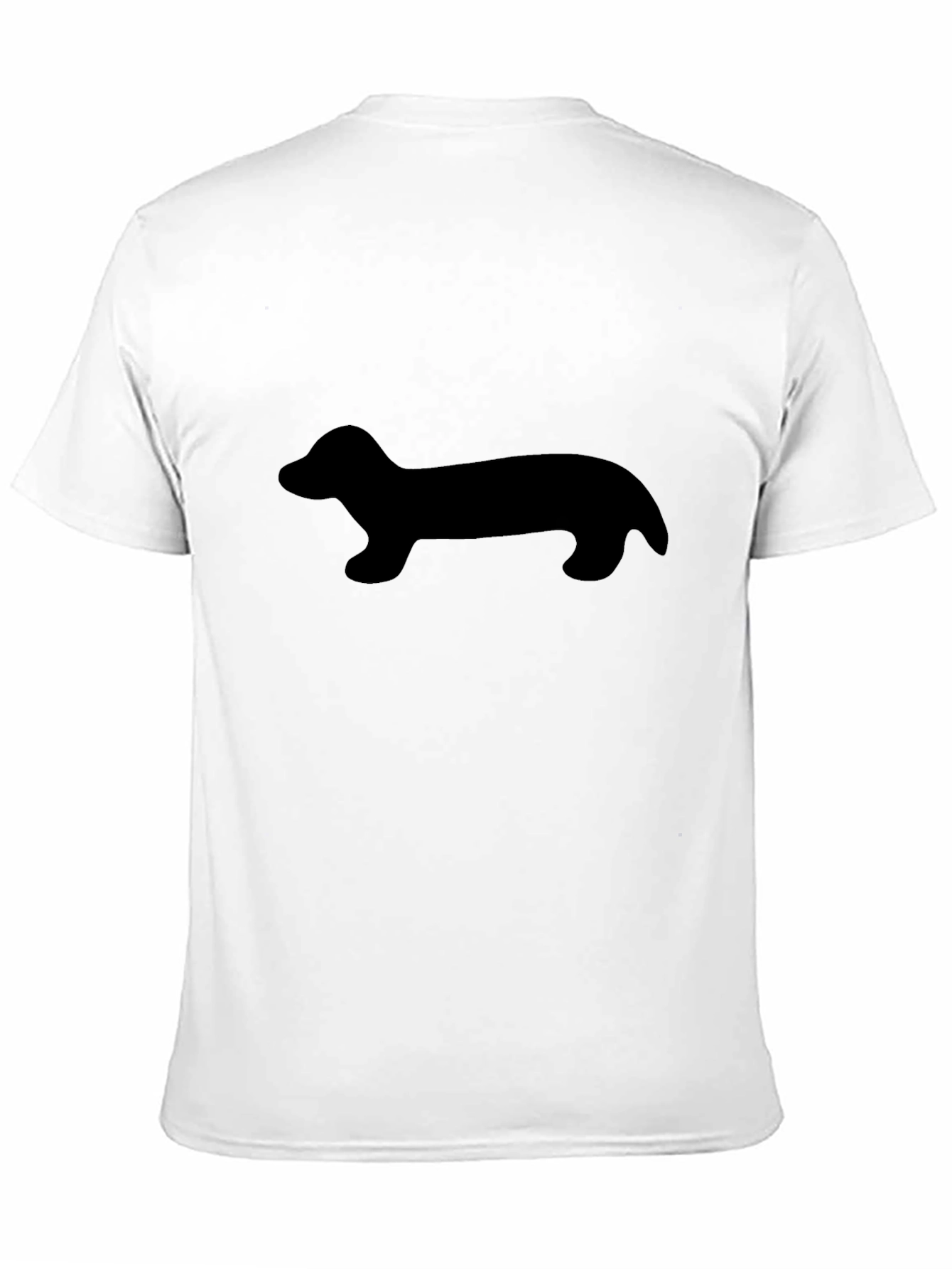 Dachshund Silhouette Black T-Shirt