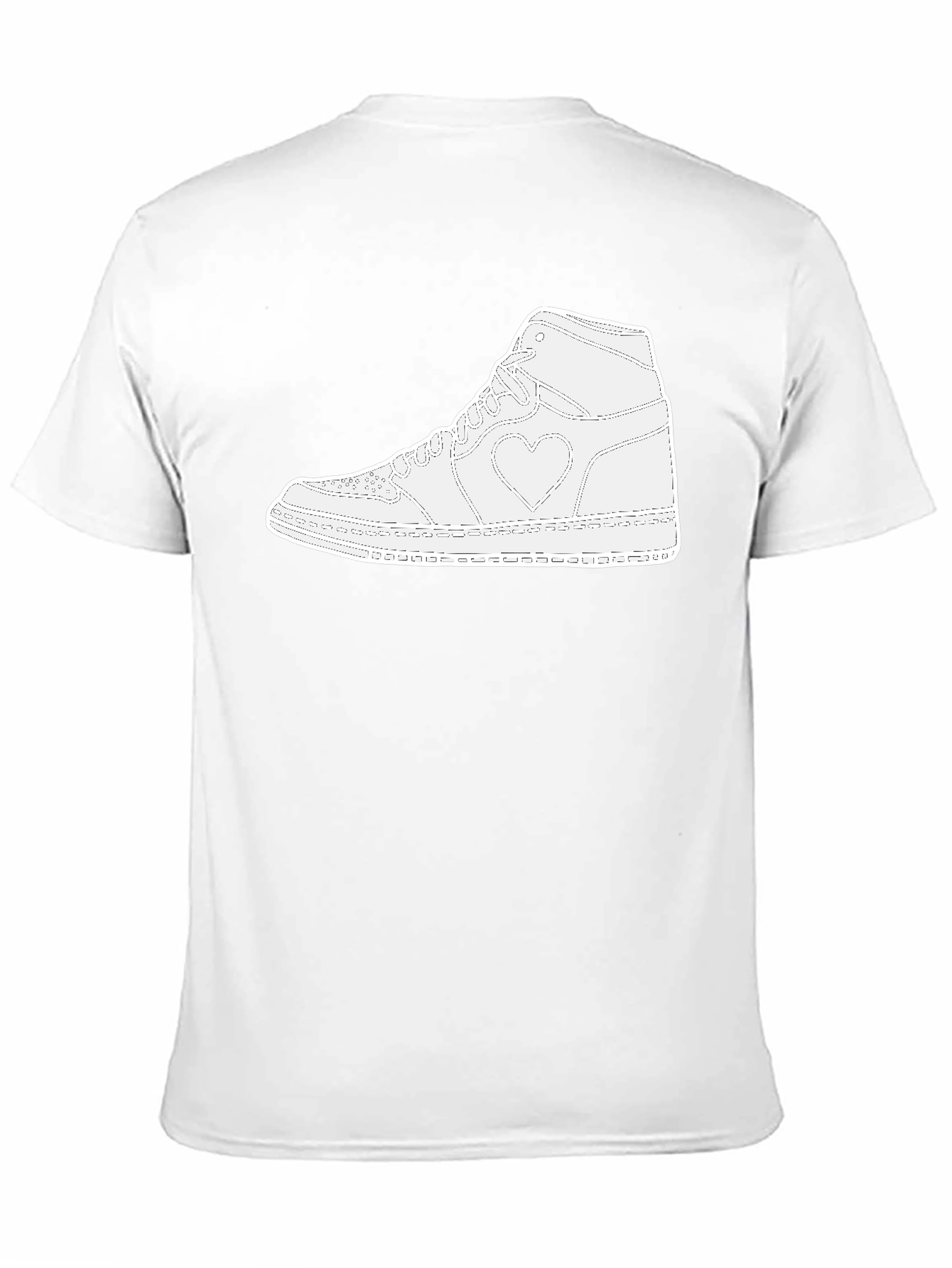 Heart Sneaker Graphic Tee - Black