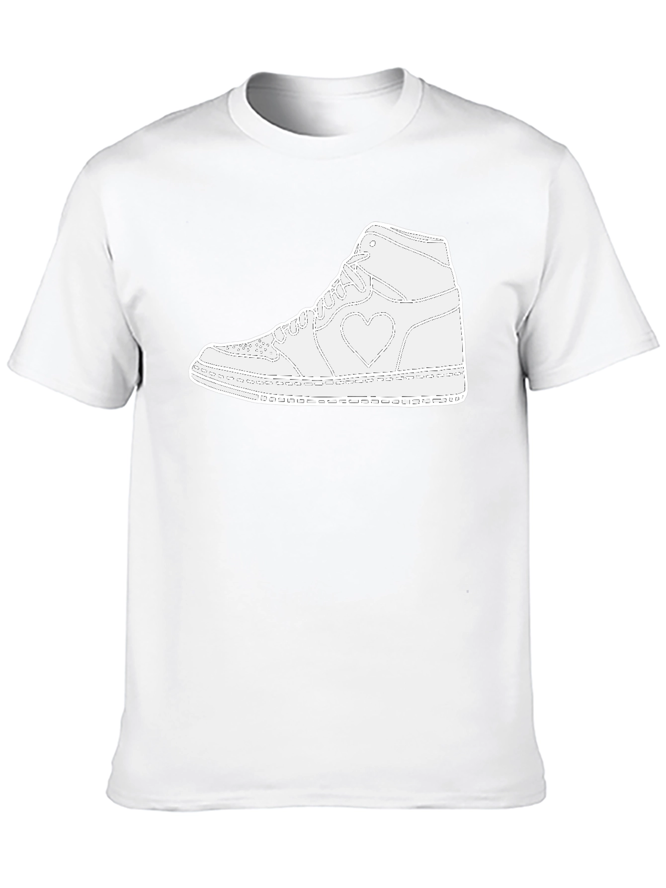 Heart Sneaker Graphic Tee - Black