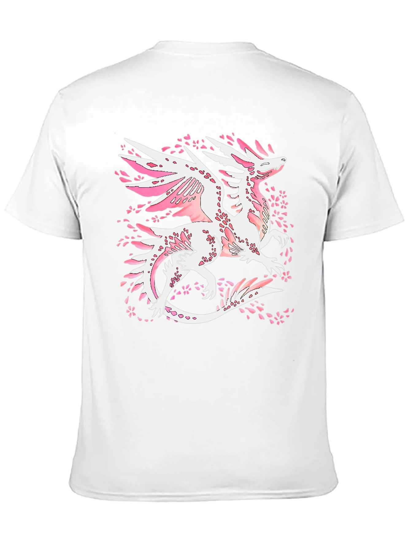 Dragon Cherry Blossom Black T-Shirt