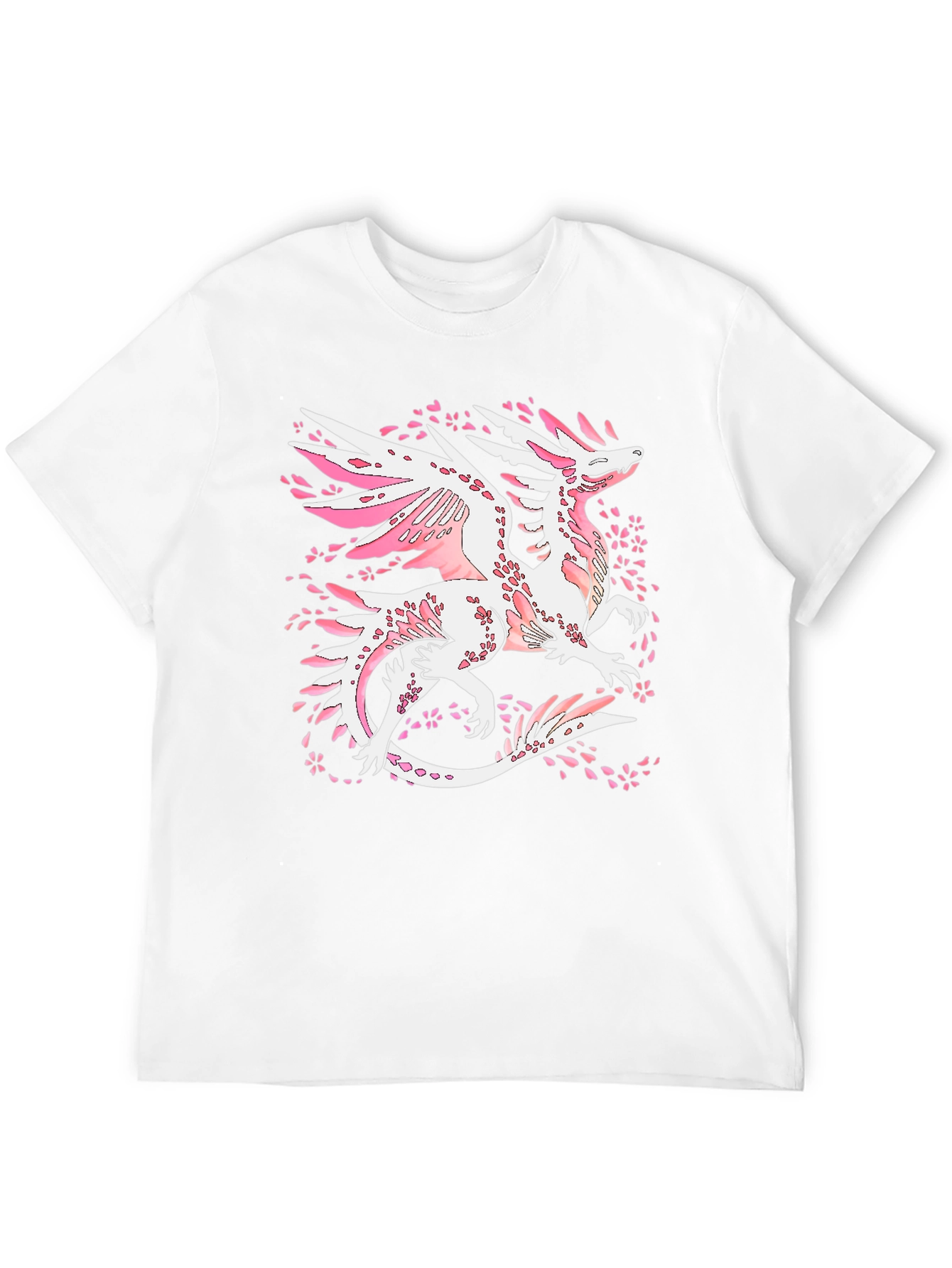 Dragon Cherry Blossom Black T-Shirt
