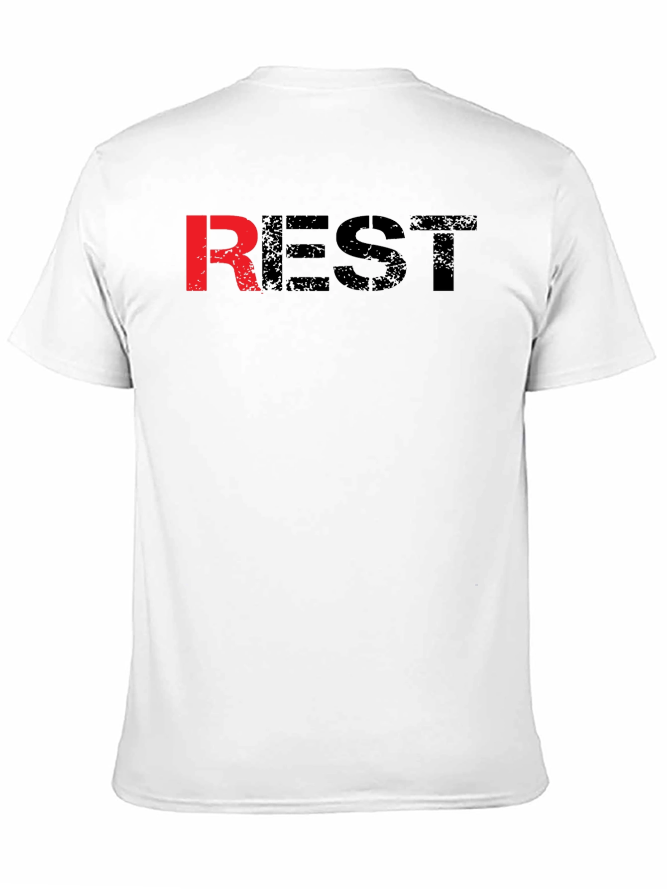 Mens Black REST Graphic T-Shirt