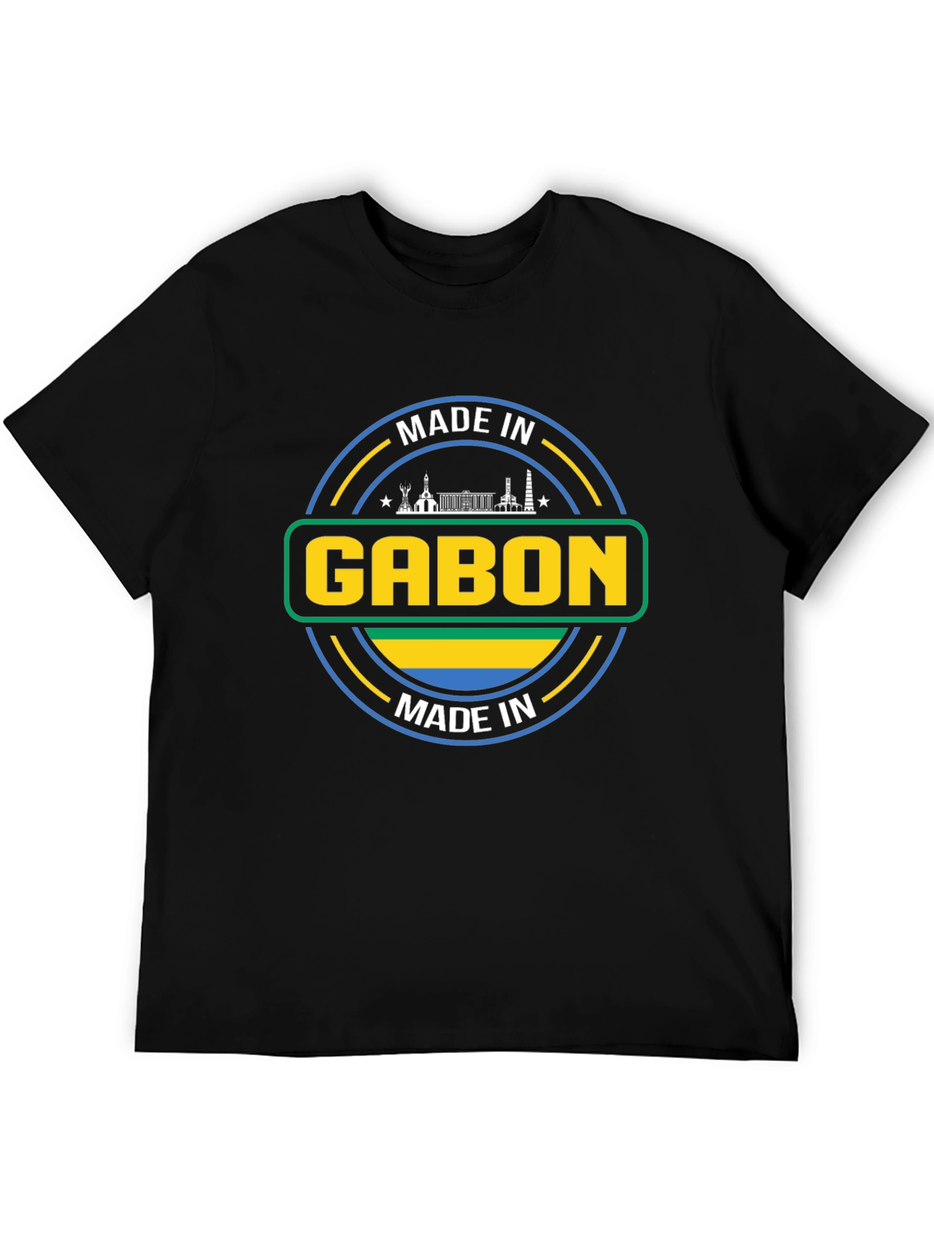 Made in Gabon T-Shirt - Black Cotton Tee