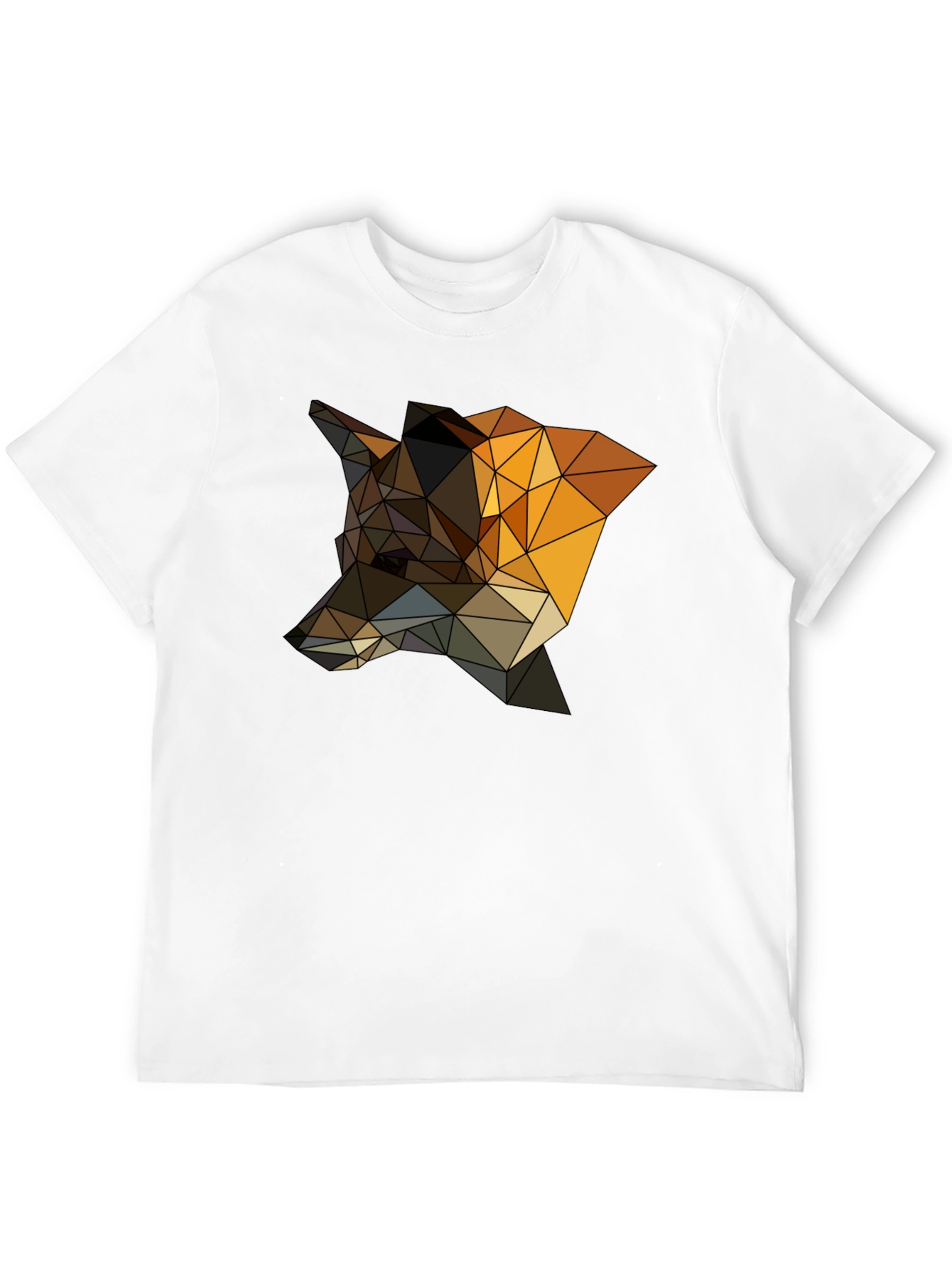 Geometric Fox T-Shirt - Stylish Animal Design