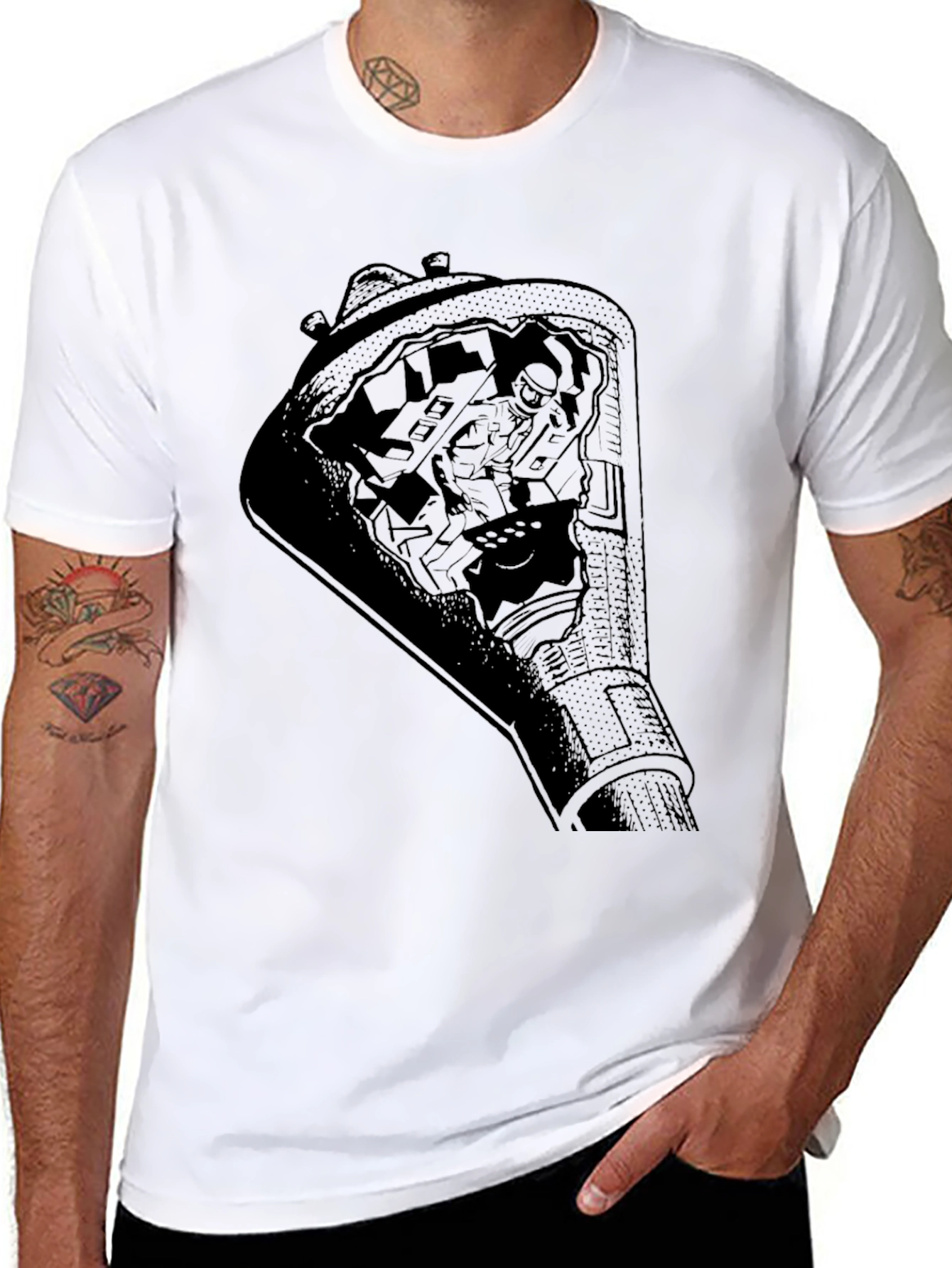 Astronaut Space Capsule Graphic T-Shirt