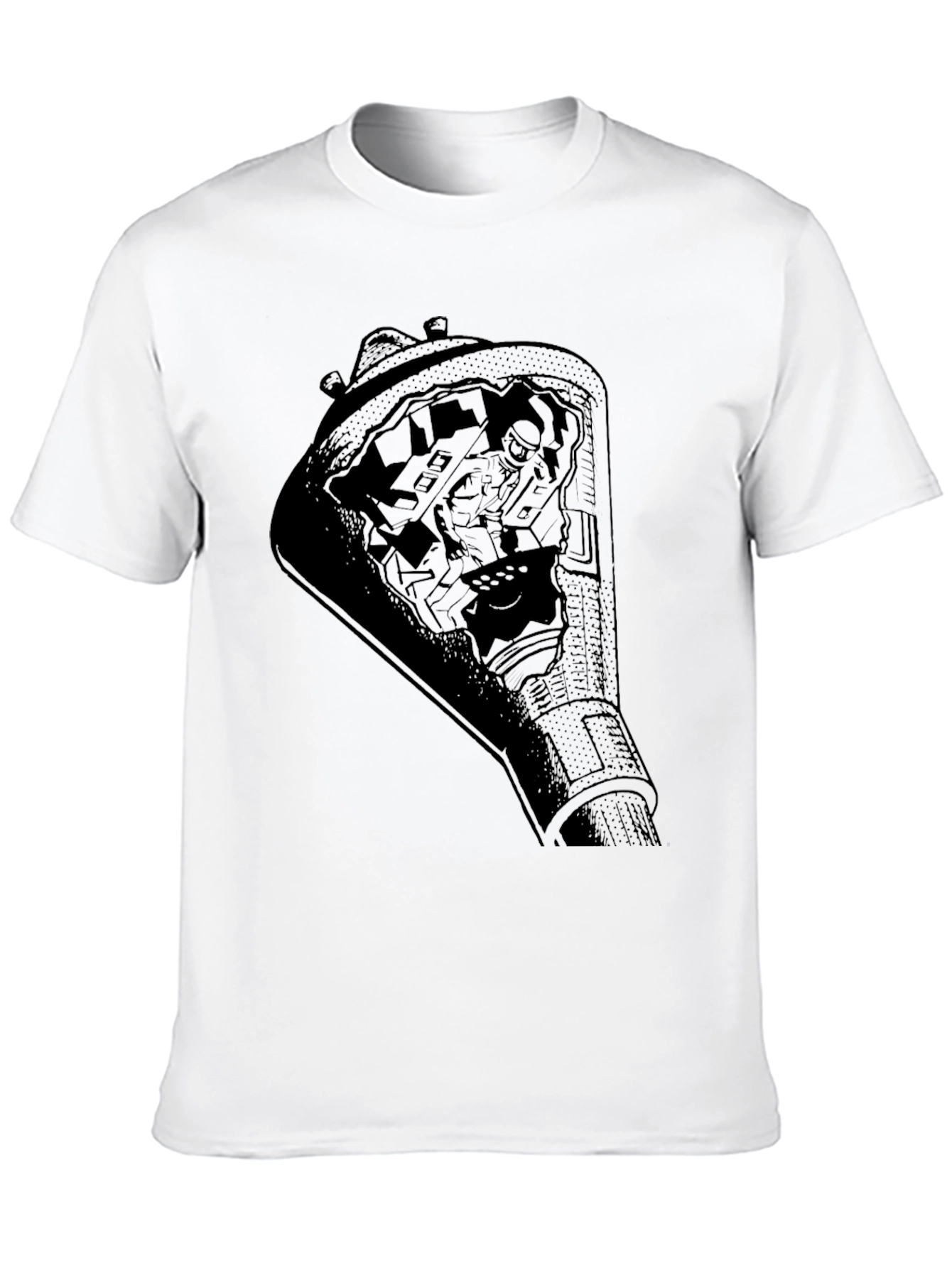 Astronaut Space Capsule Graphic T-Shirt