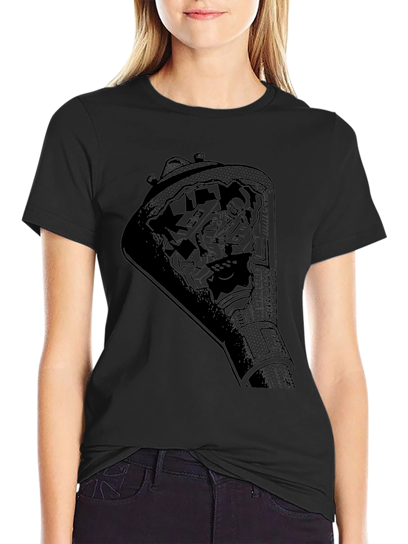 Astronaut Space Capsule Graphic T-Shirt