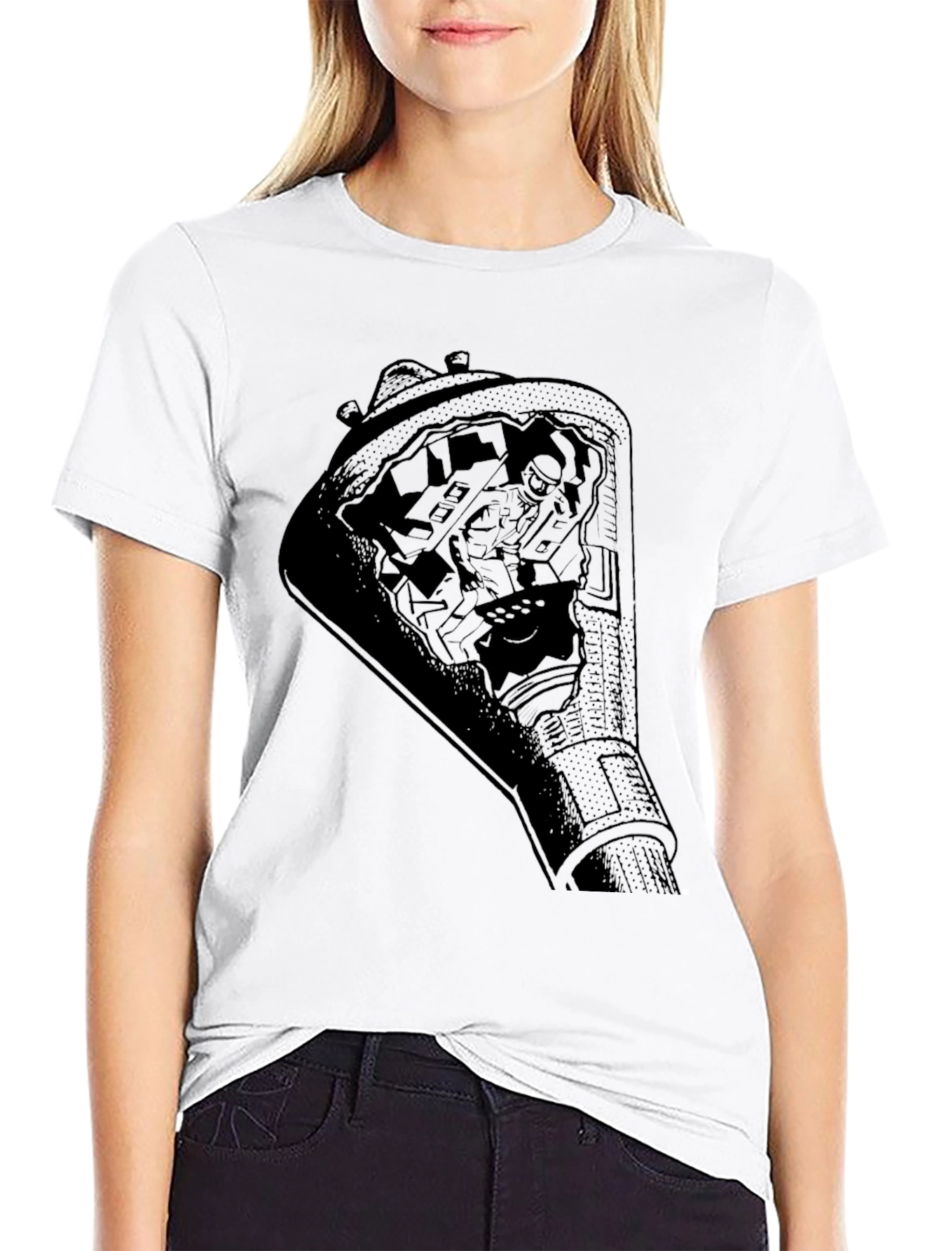 Astronaut Space Capsule Graphic T-Shirt
